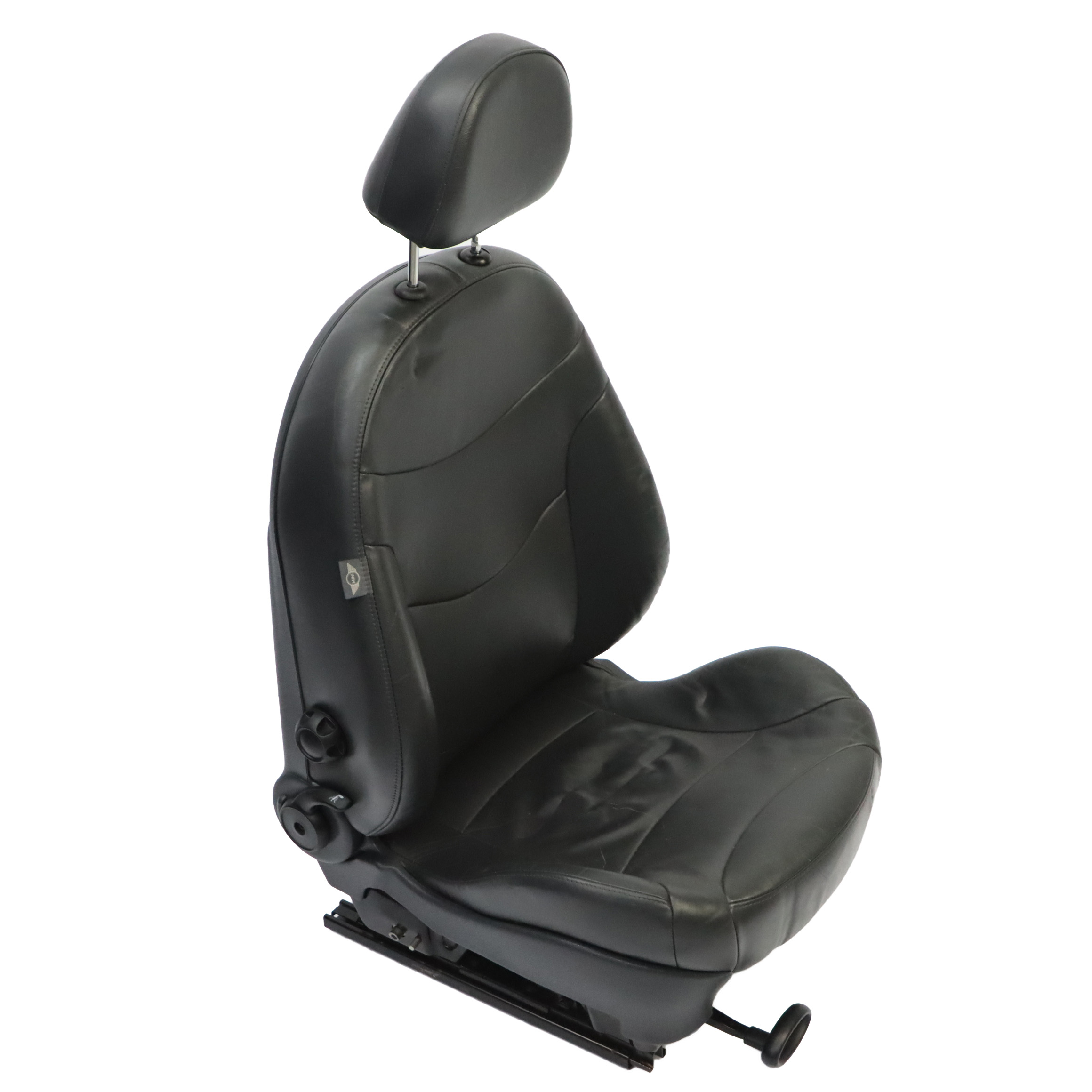 Mini Cooper One R50 R53 Sport Seat Front Left N/S Leather Gravity Panther Black