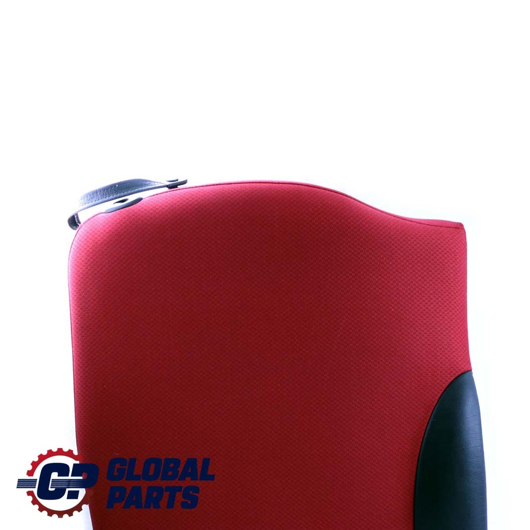 BMW Mini Cabrio R52 Rear Right O/S Seat Backrest Cloth Leather Tartan Red