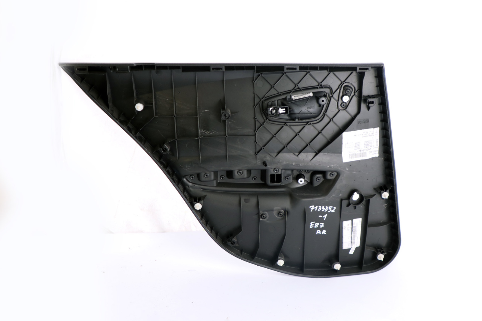 BMW 1 Series E87 Rear Right O/S Door Card Trim Panel Black Anthracite Network