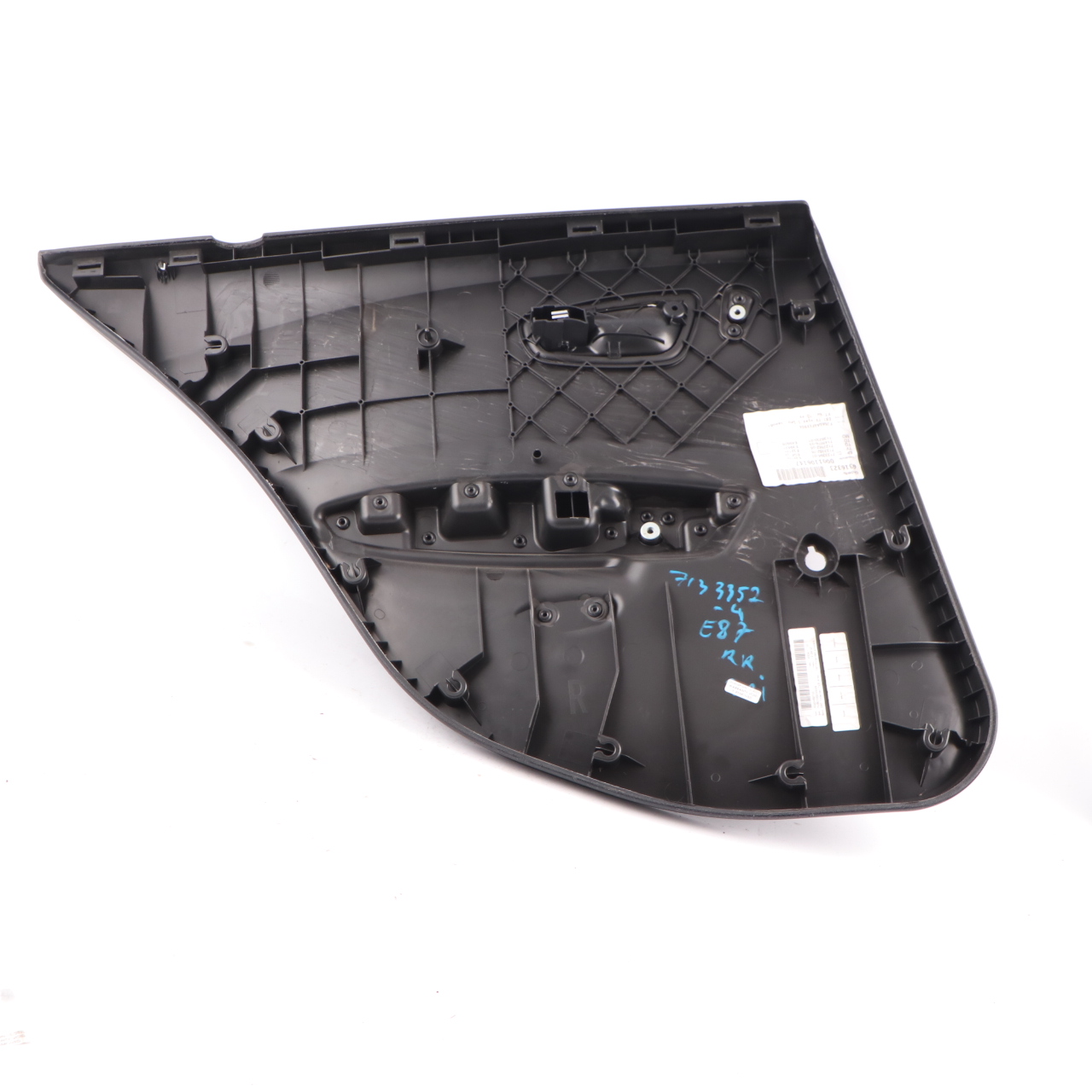 BMW E87 Door Card Rear Right O/S Trim Panel Black