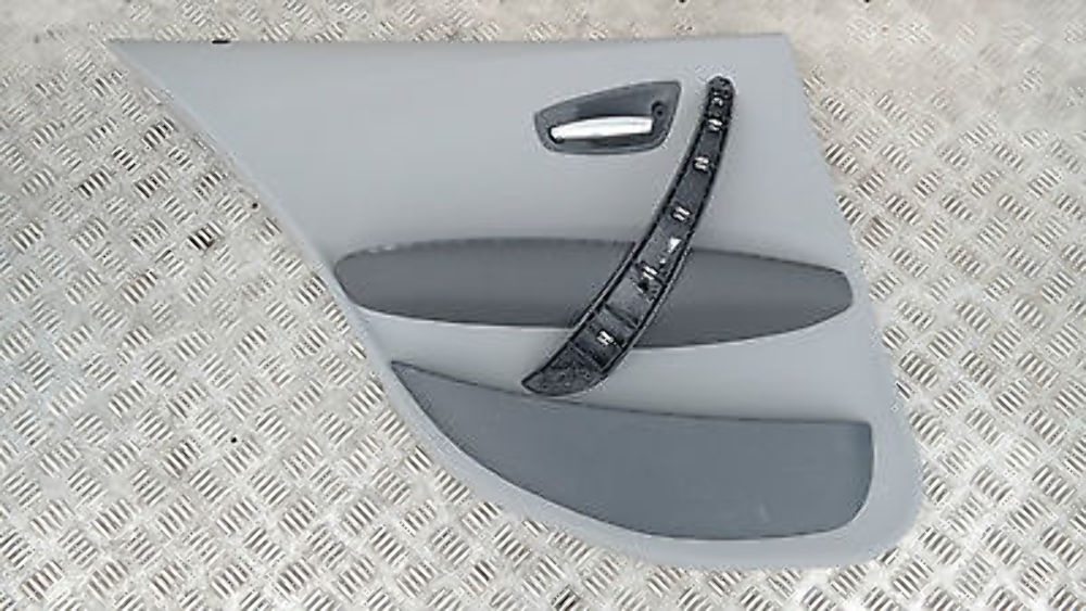 BMW 1 SERIES E87 Door card trim panel rear left N/S ALASKAGRAU GREY