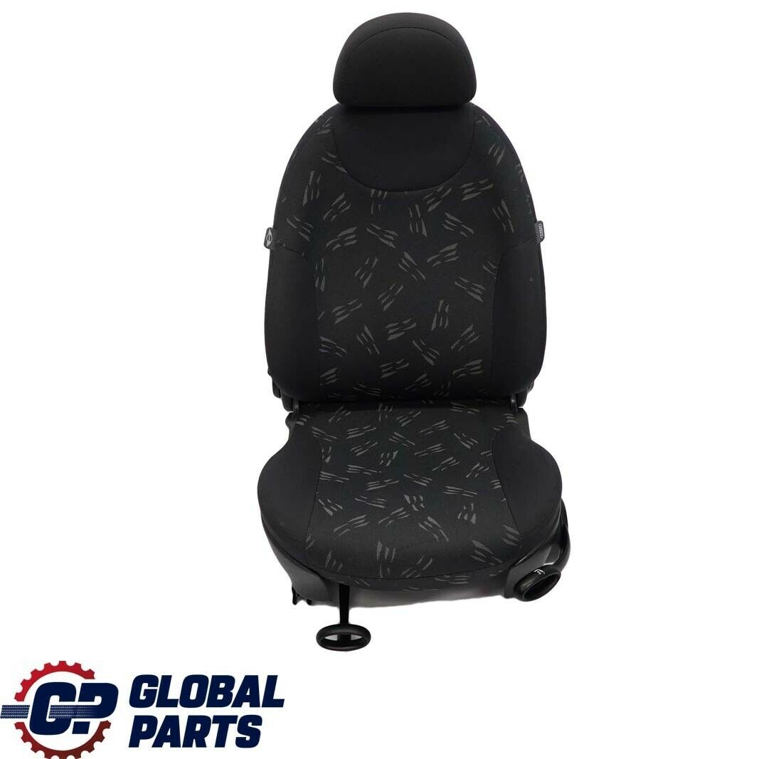 Mini Cooper One R50 Front Left N/S Cloth Fabric Random Seat Panther Black