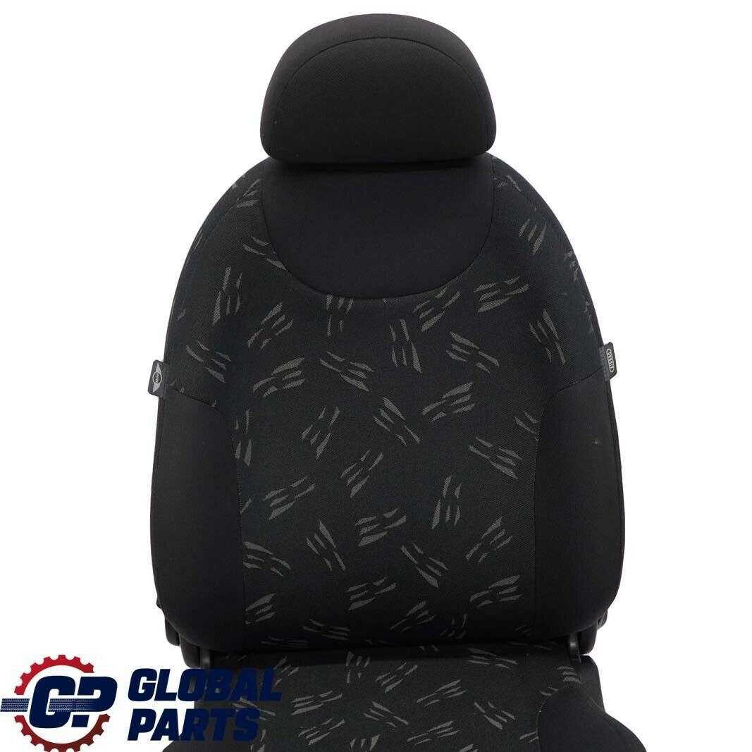 Mini Cooper One R50 Front Left N/S Cloth Fabric Random Seat Panther Black