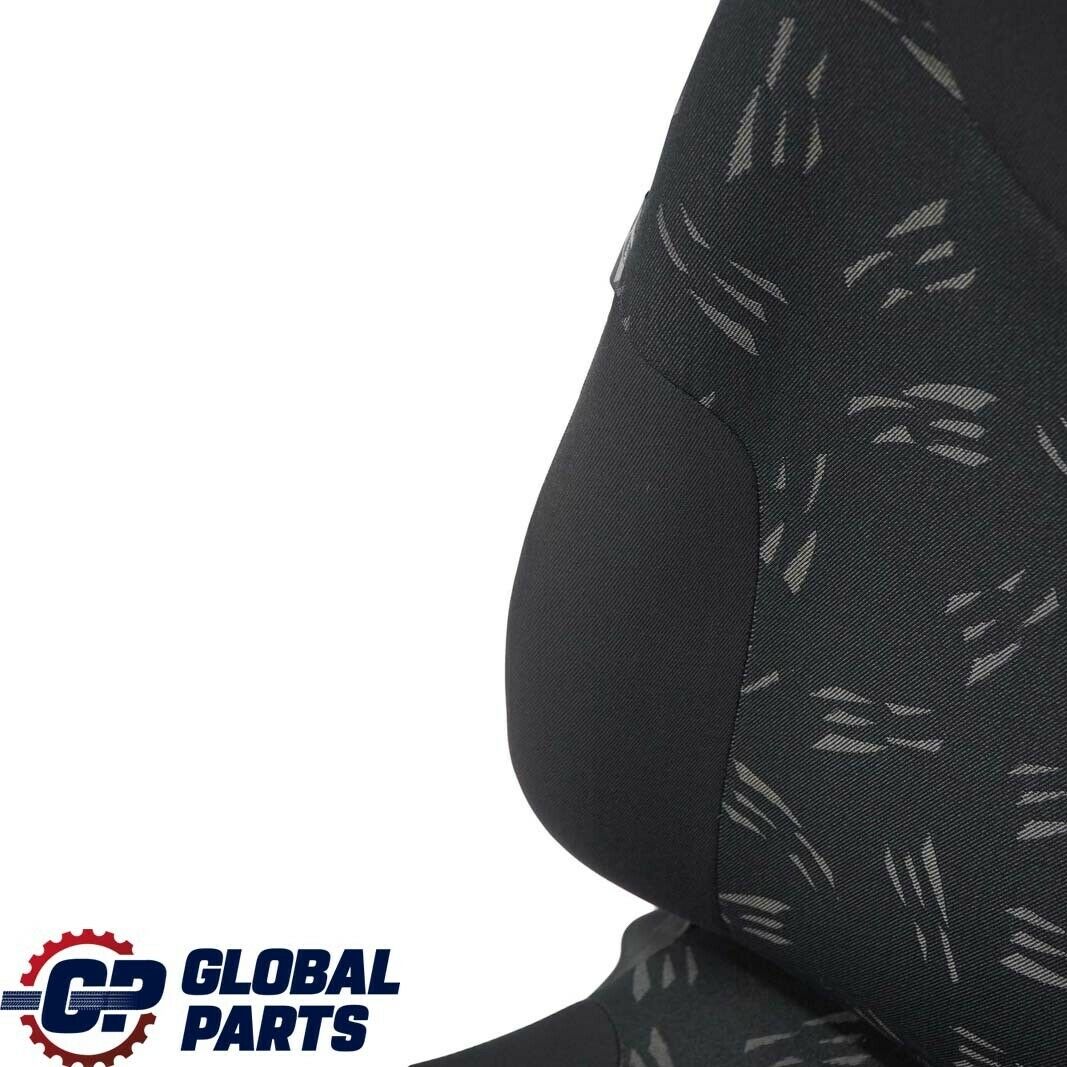 Mini Cooper One R50 Front Left N/S Cloth Fabric Random Seat Panther Black