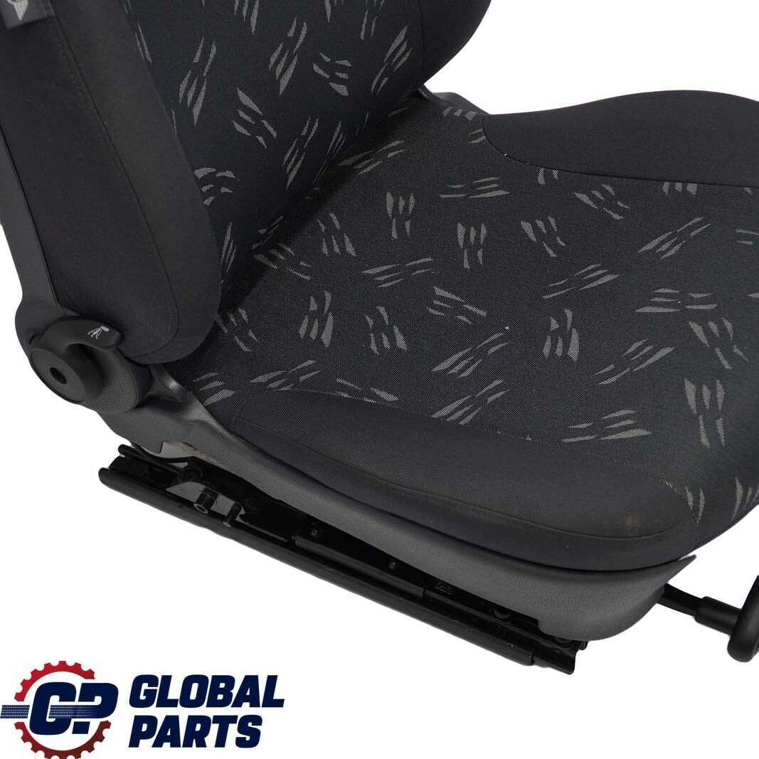 Mini Cooper One R50 Front Left N/S Cloth Fabric Random Seat Panther Black