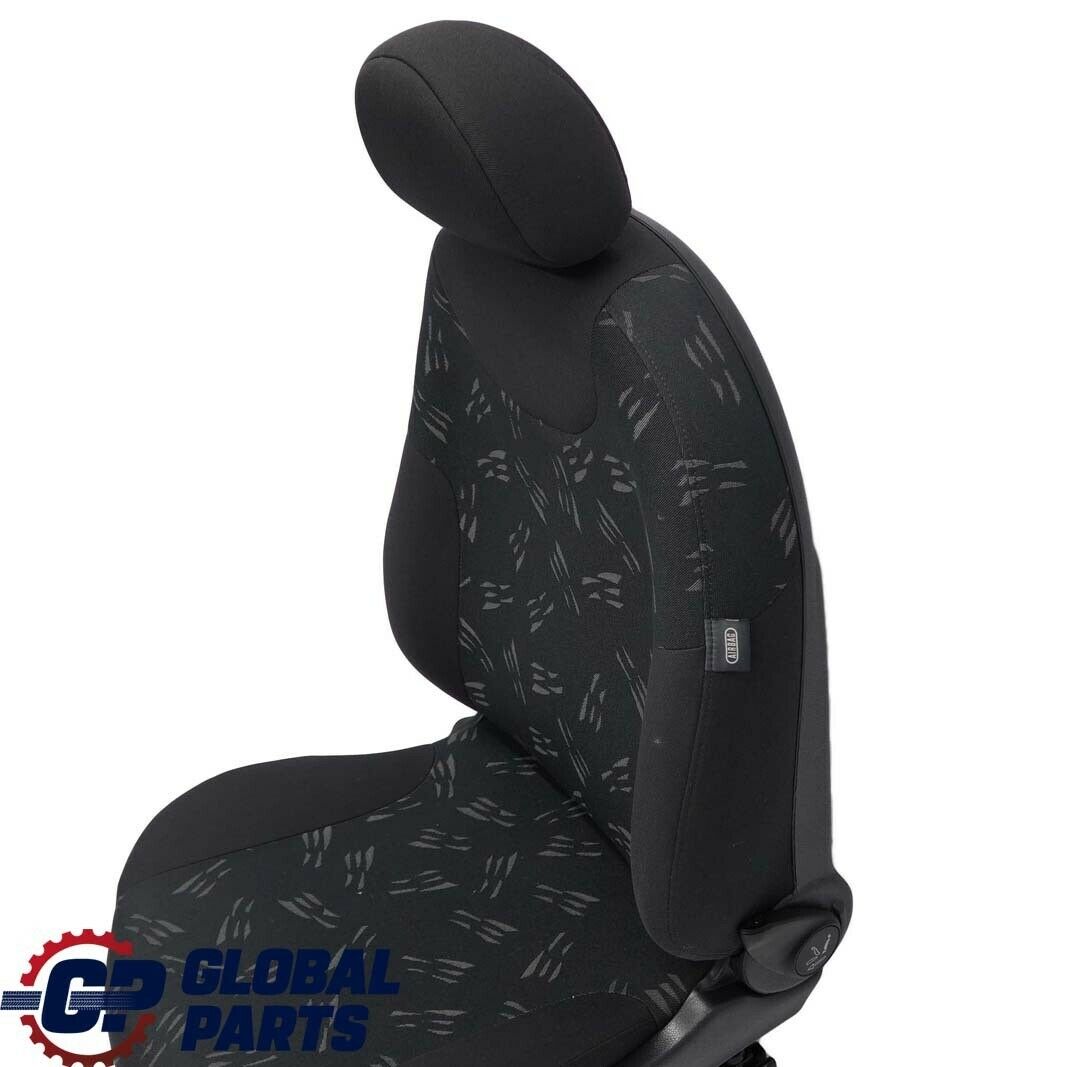 Mini Cooper One R50 Front Left N/S Cloth Fabric Random Seat Panther Black