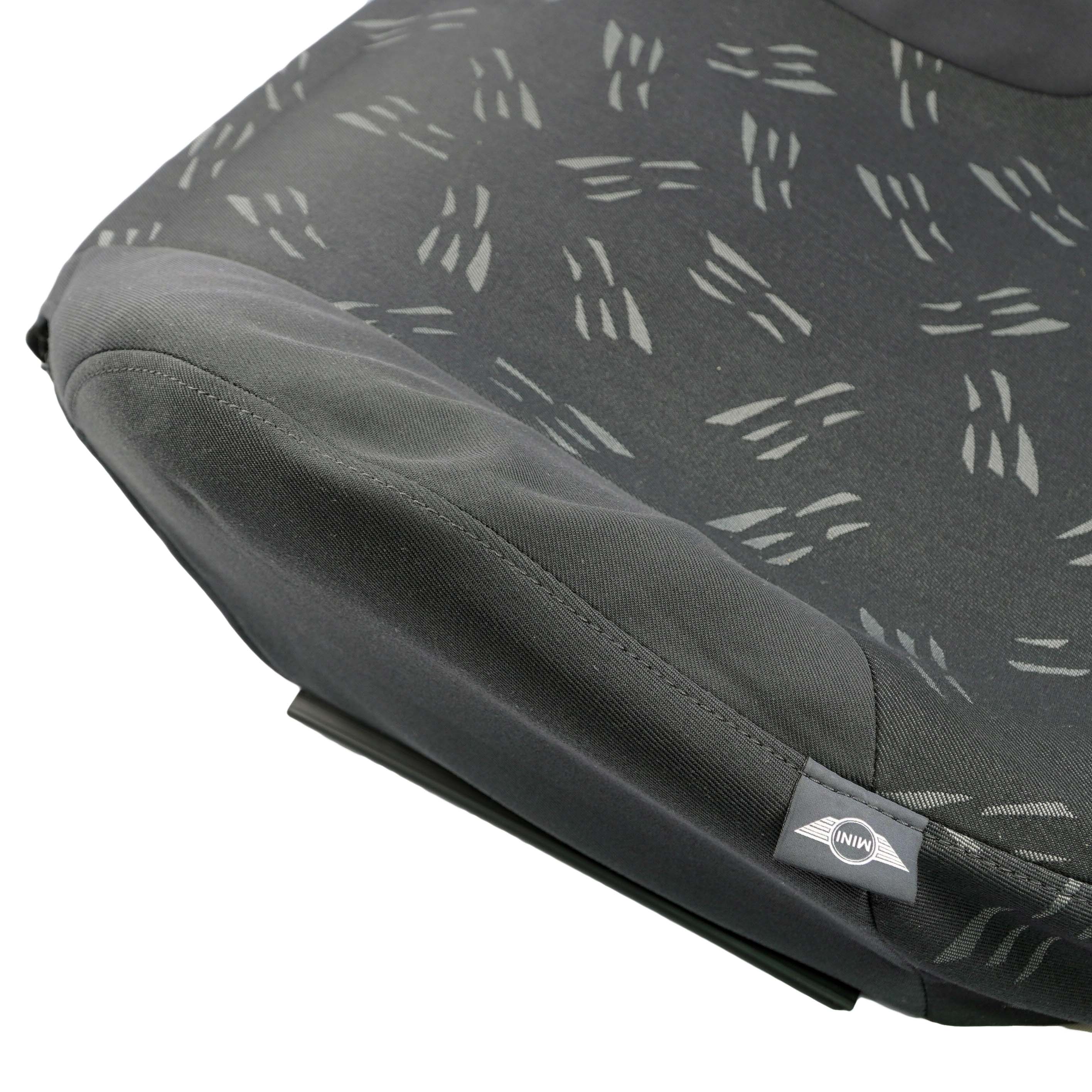 Mini Cooper R50 Front Right Seat O/S Cloth Backrest Squab Fabric Random