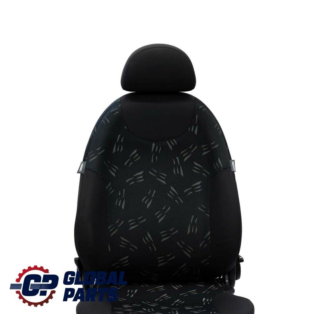 Mini Cooper One R50 Front Right O/S Cloth Fabric Random Seat Panther Black