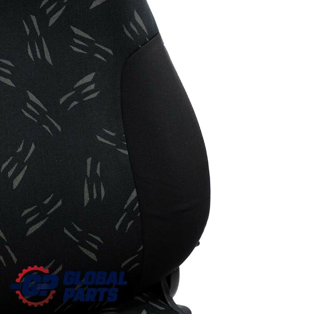 Mini Cooper One R50 Front Right O/S Cloth Fabric Random Seat Panther Black