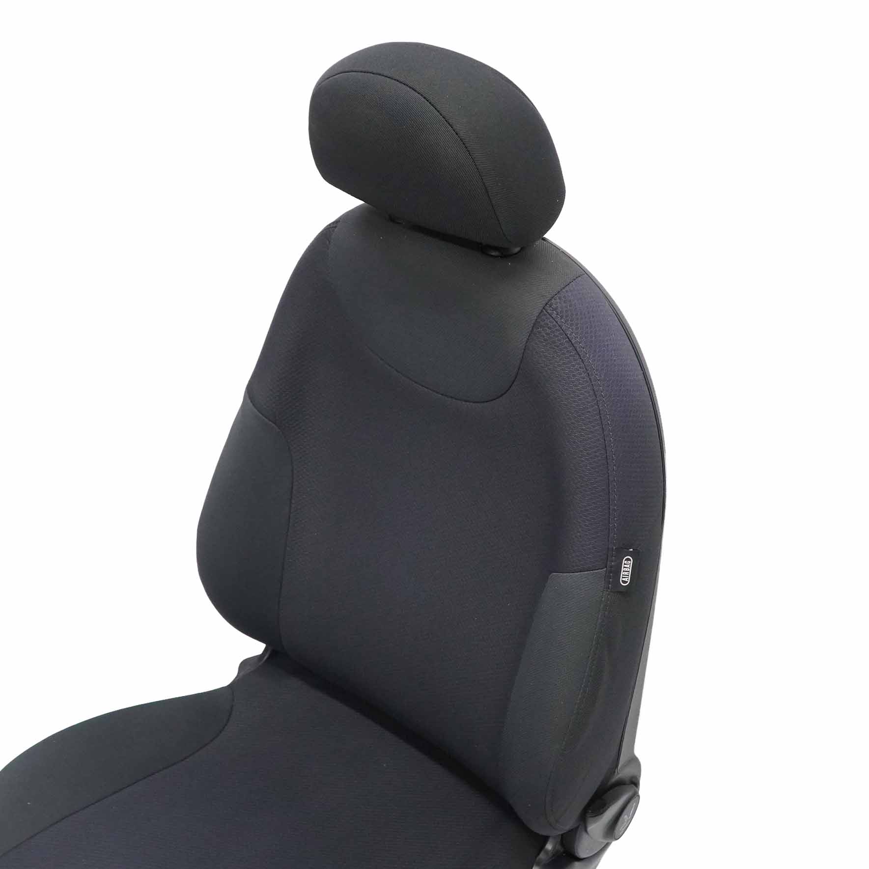 Mini Cooper R50 Front Left N/S Cloth Fabric Molette Seat Panther Black