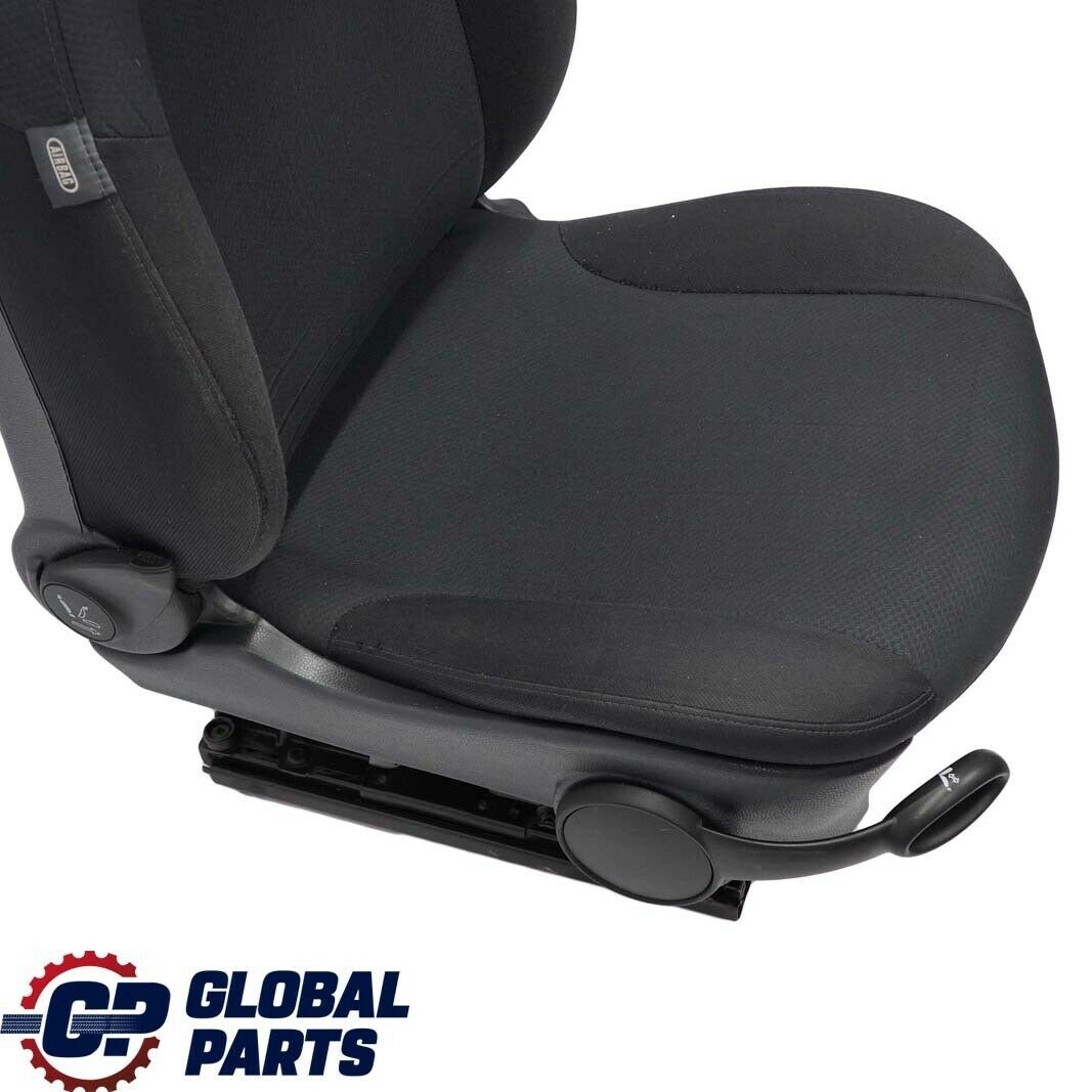 Mini Cooper One R50 Front Right O/S Cloth Fabric Molette Seat Panther Black