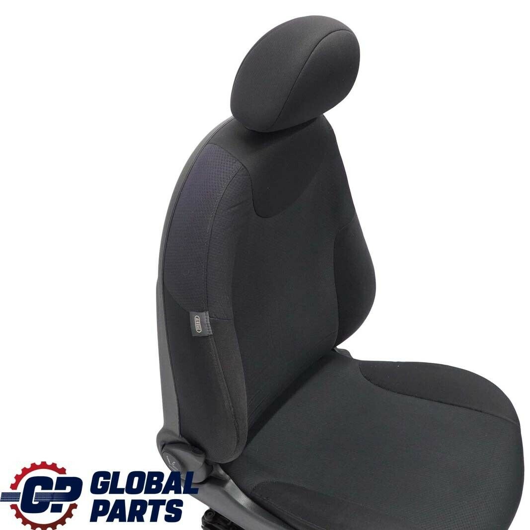 Mini Cooper One R50 Front Right O/S Cloth Fabric Molette Seat Panther Black