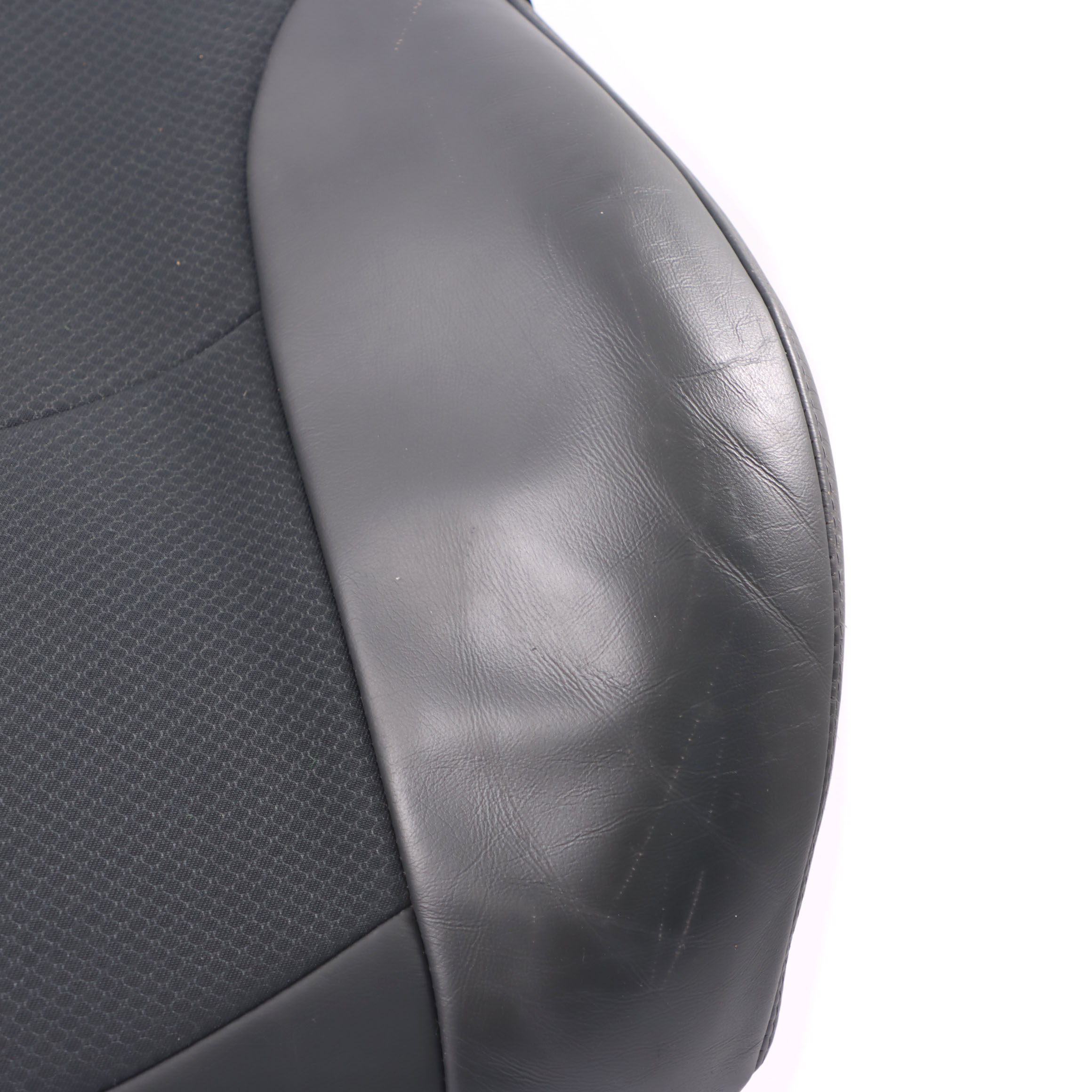 Mini R50 Front Left Sport Seat N/S Half Leather Molette Backrest Cover Black