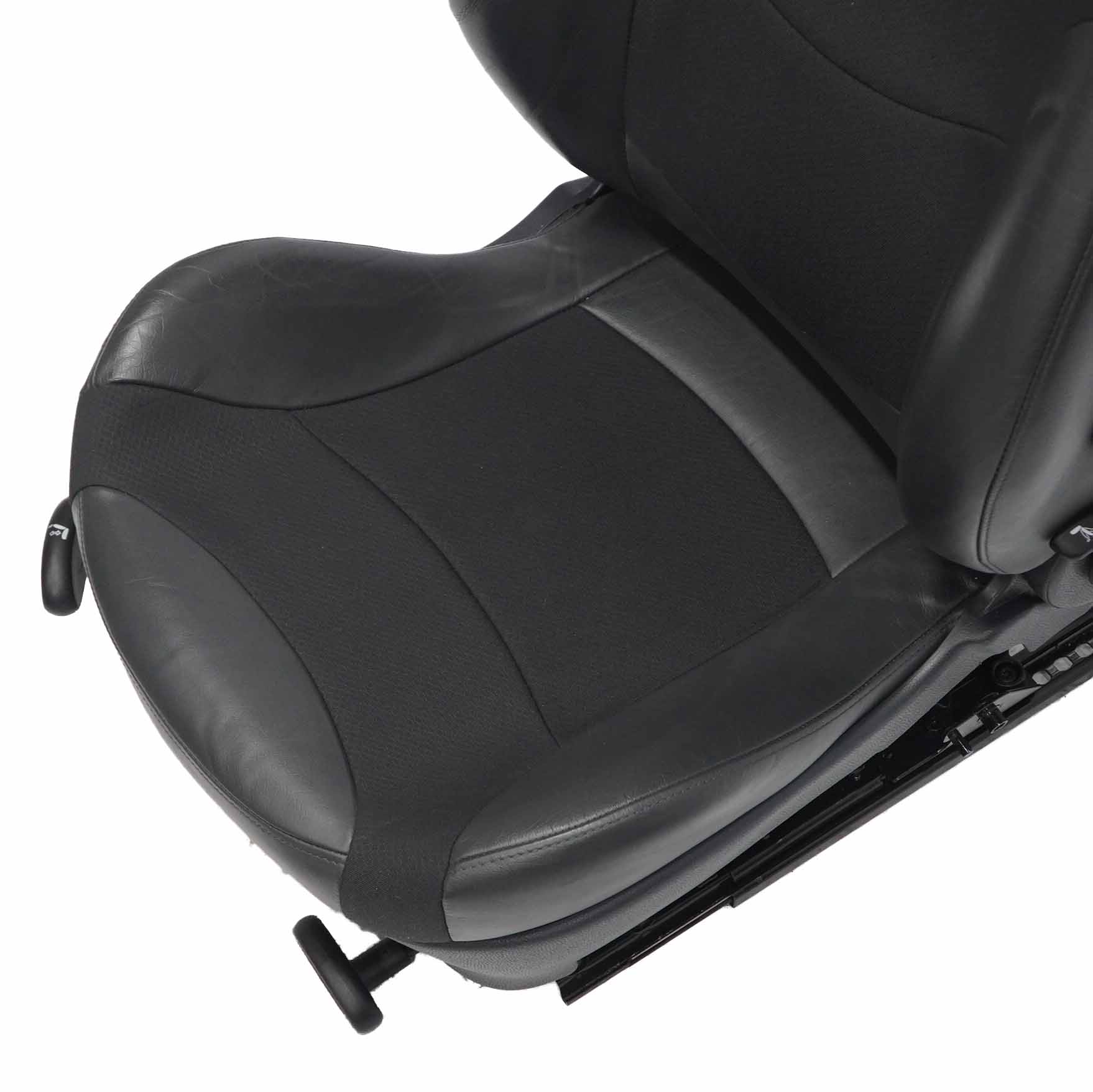 Front Sport Mini Cooper R50 Fabric / Leather Molette Right O/S Cloth Seat Black