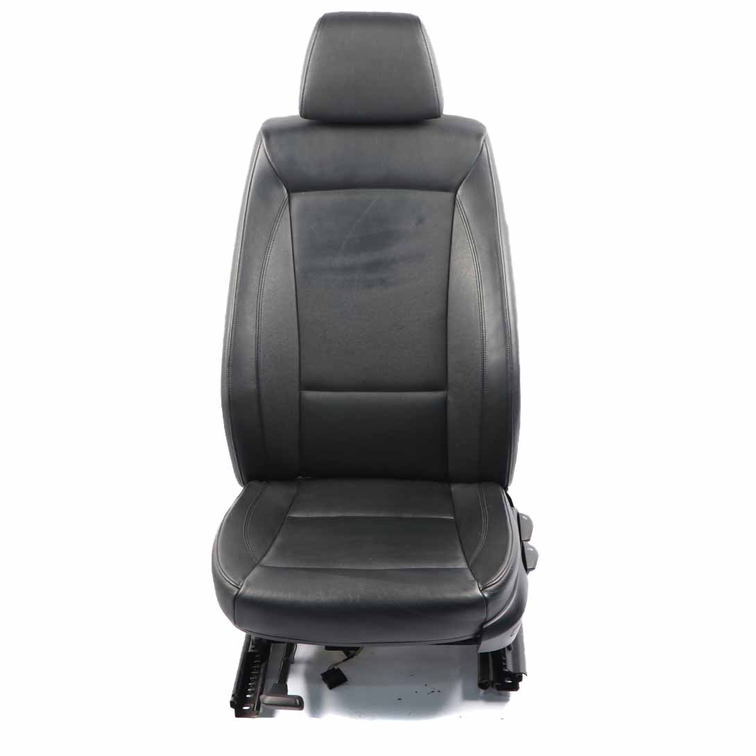 BMW E87 Front Seat Black Leather Boston Left N/S Interior 