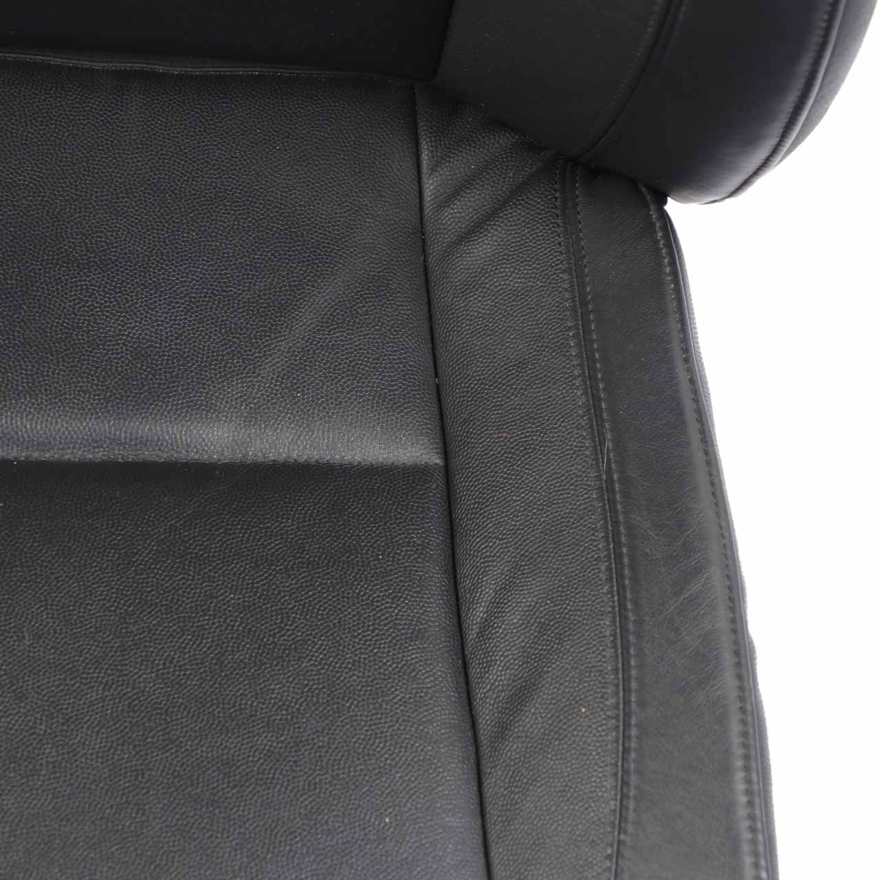 BMW E87 Front Seat Right O/S Leather Boston Black Interior Cover