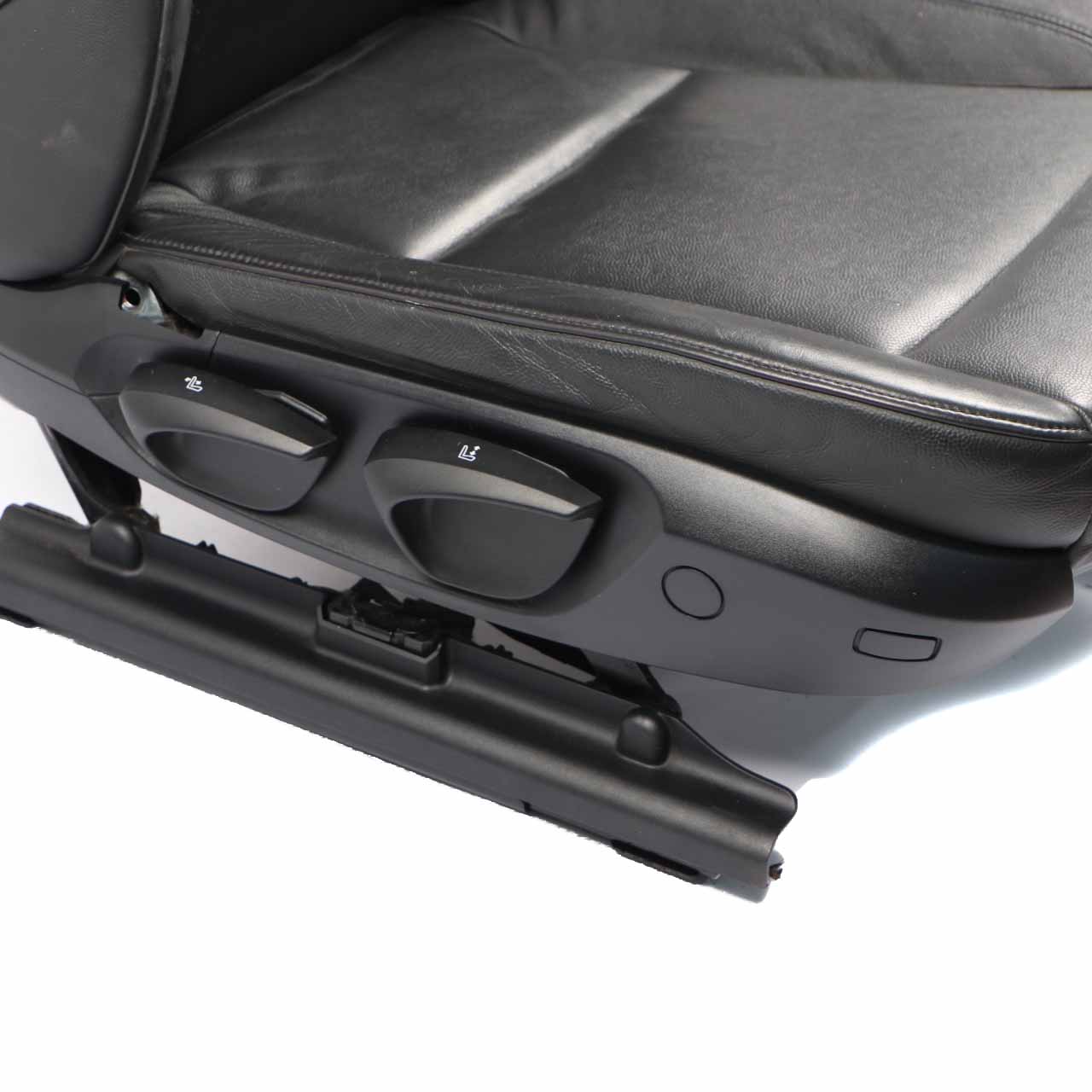 BMW E87 Front Seat Right O/S Leather Boston Black Interior Cover