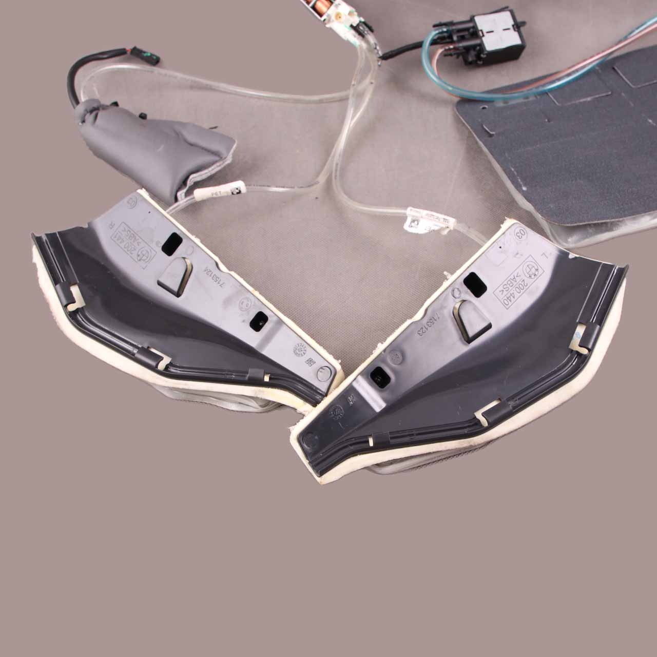 BMW X3 F25 Front Seat Lordosis Pad Lumbar Bag Back Support Pump Set 7140555