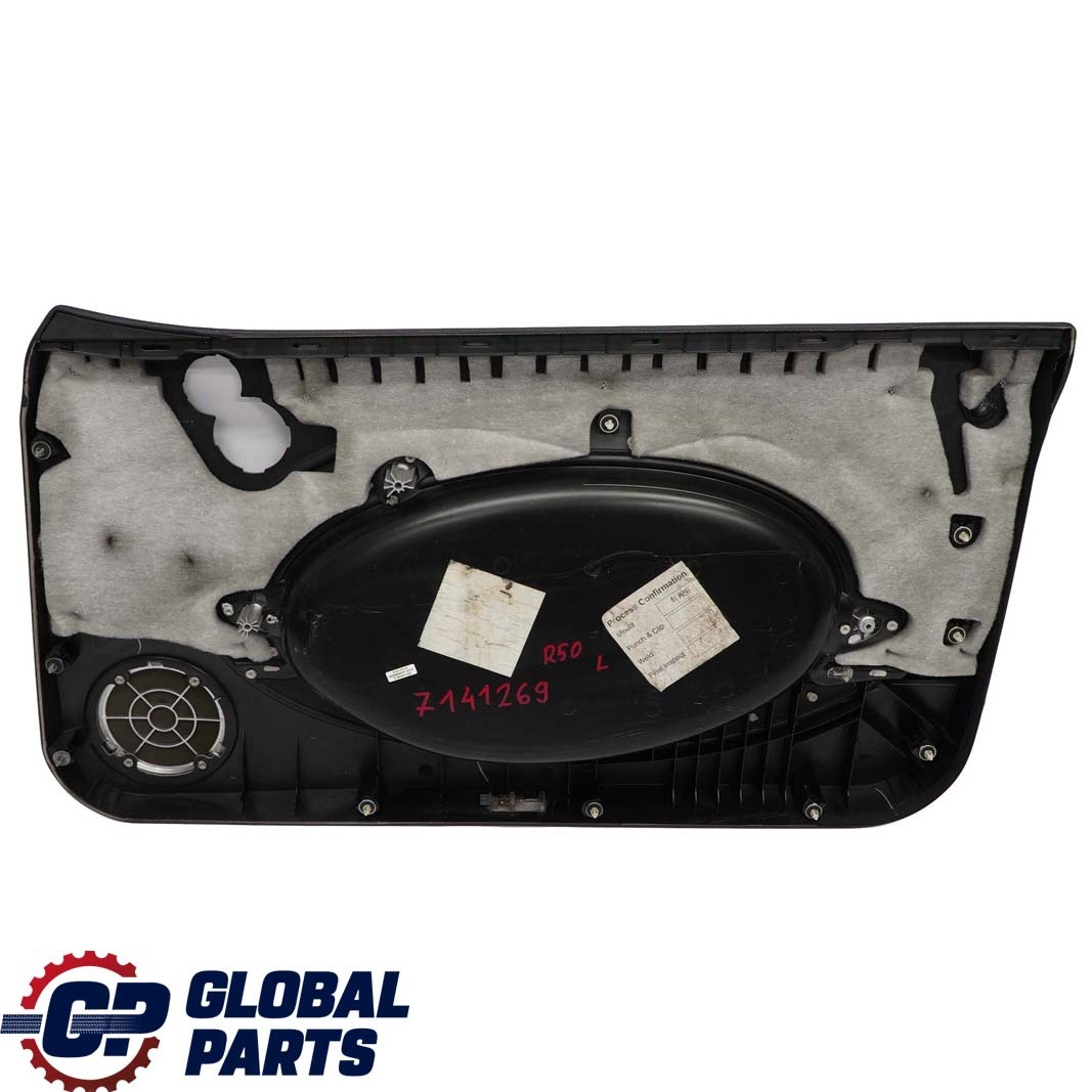 Mini R50 R53 Front Left N/S Door Card Side Trim Panther Black Anthracite