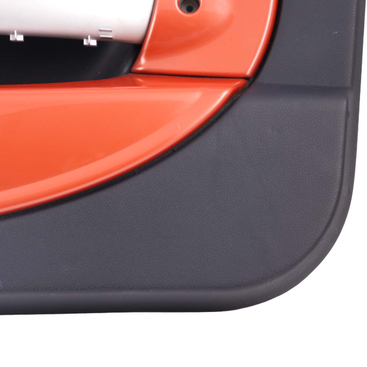 Mini R50 R53 Door Card Front Right O/S Side Trim Panel Panther Black Hot Orange