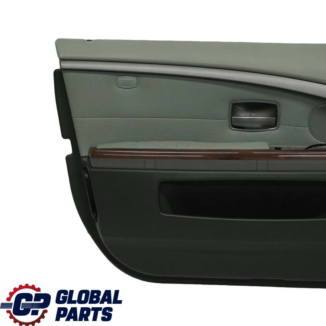 BMW 7 Series E65 E66 Front Left N/S Door Card Leather Nasca Green Lining Trim