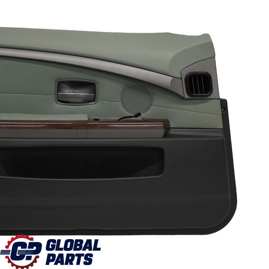 BMW 7 Series E65 E66 Front Left N/S Door Card Leather Nasca Green Lining Trim