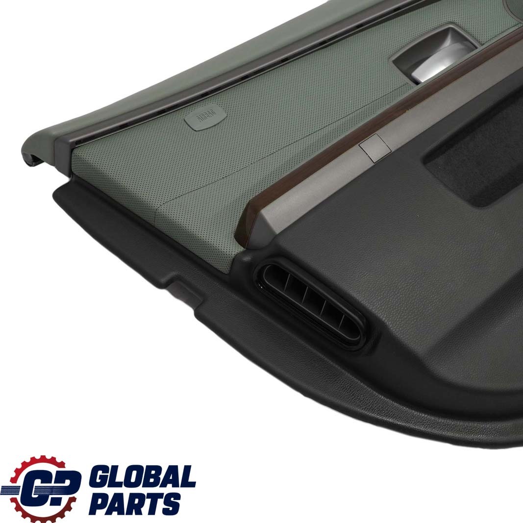 BMW 7 Series E65 E66 Front Left N/S Door Card Leather Nasca Green Lining Trim