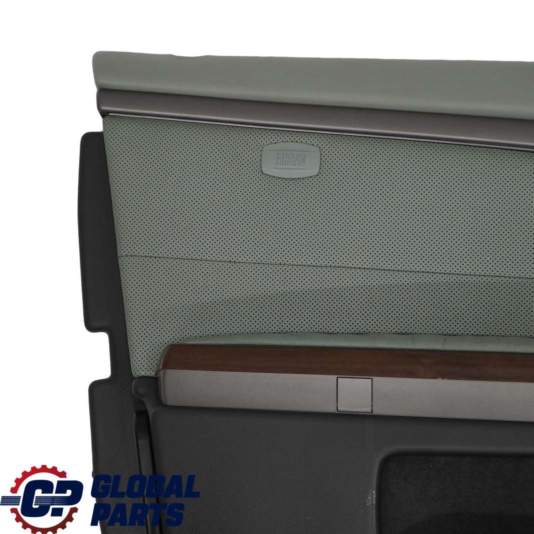 BMW 7 Series E65 E66 Front Left N/S Door Card Leather Nasca Green Lining Trim