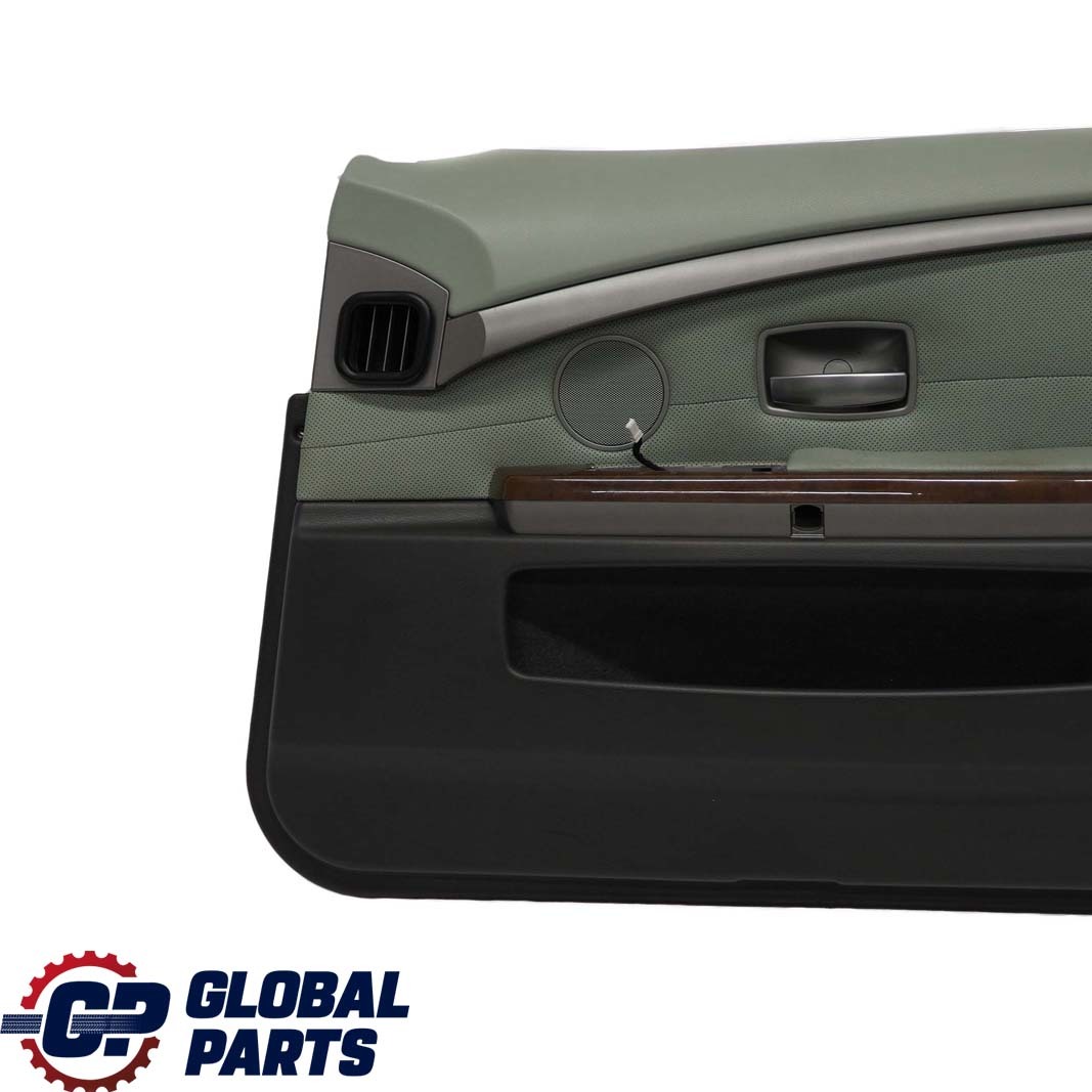 BMW 7 Series E65 E66 Front Right O/S Door Card Leather Nasca Green Lining Trim