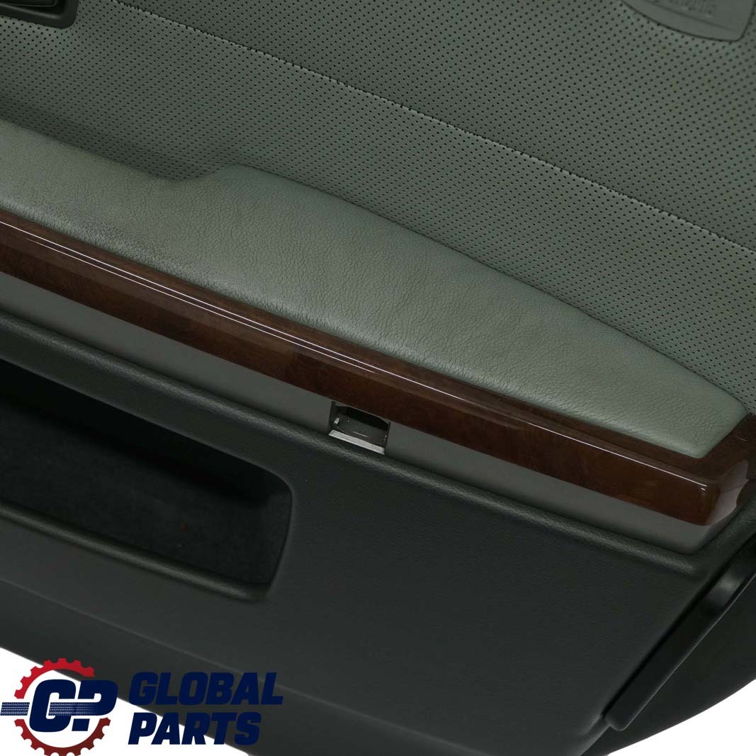 BMW 7 Series E65 E66 Front Right O/S Door Card Leather Nasca Green Lining Trim