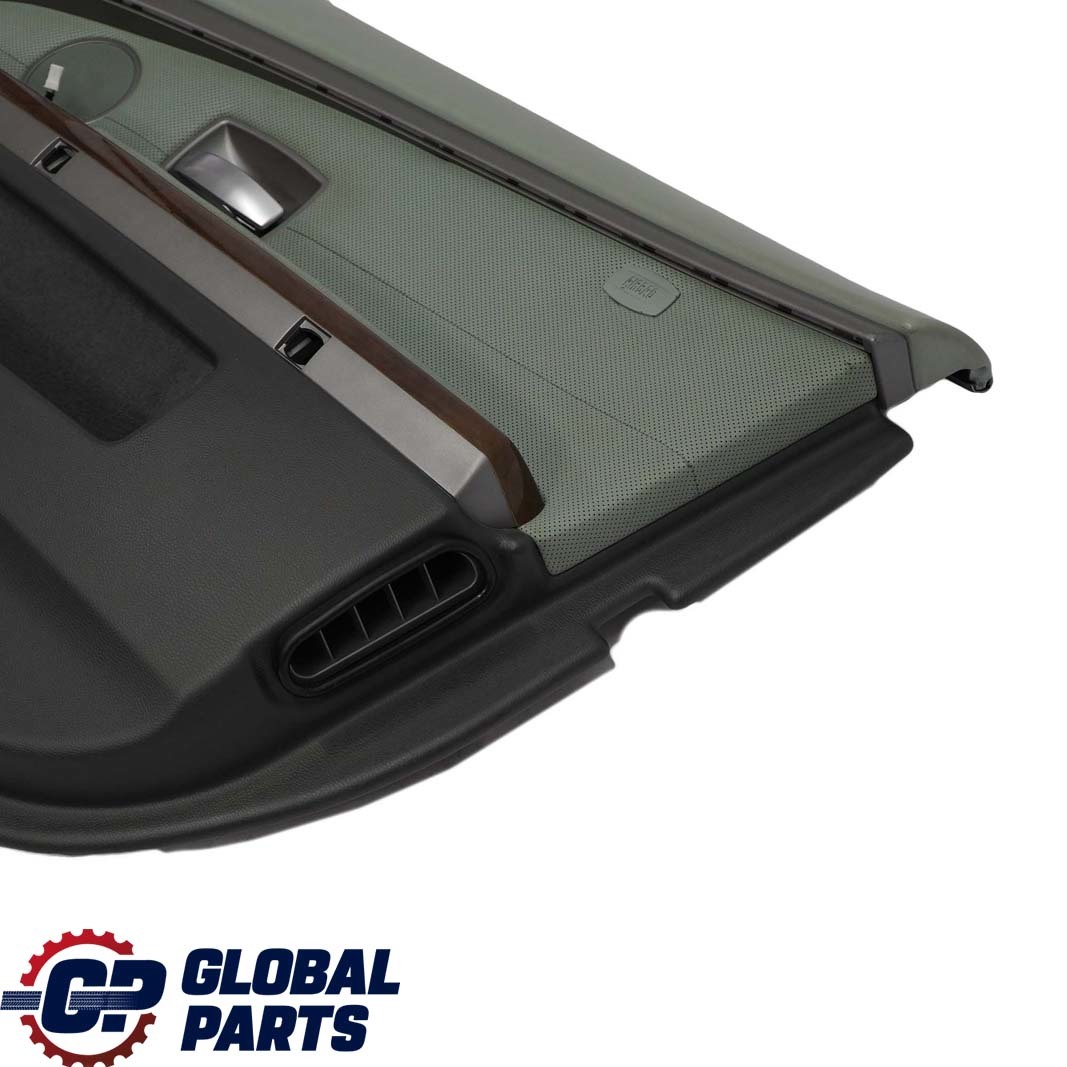 BMW 7 Series E65 E66 Front Right O/S Door Card Leather Nasca Green Lining Trim