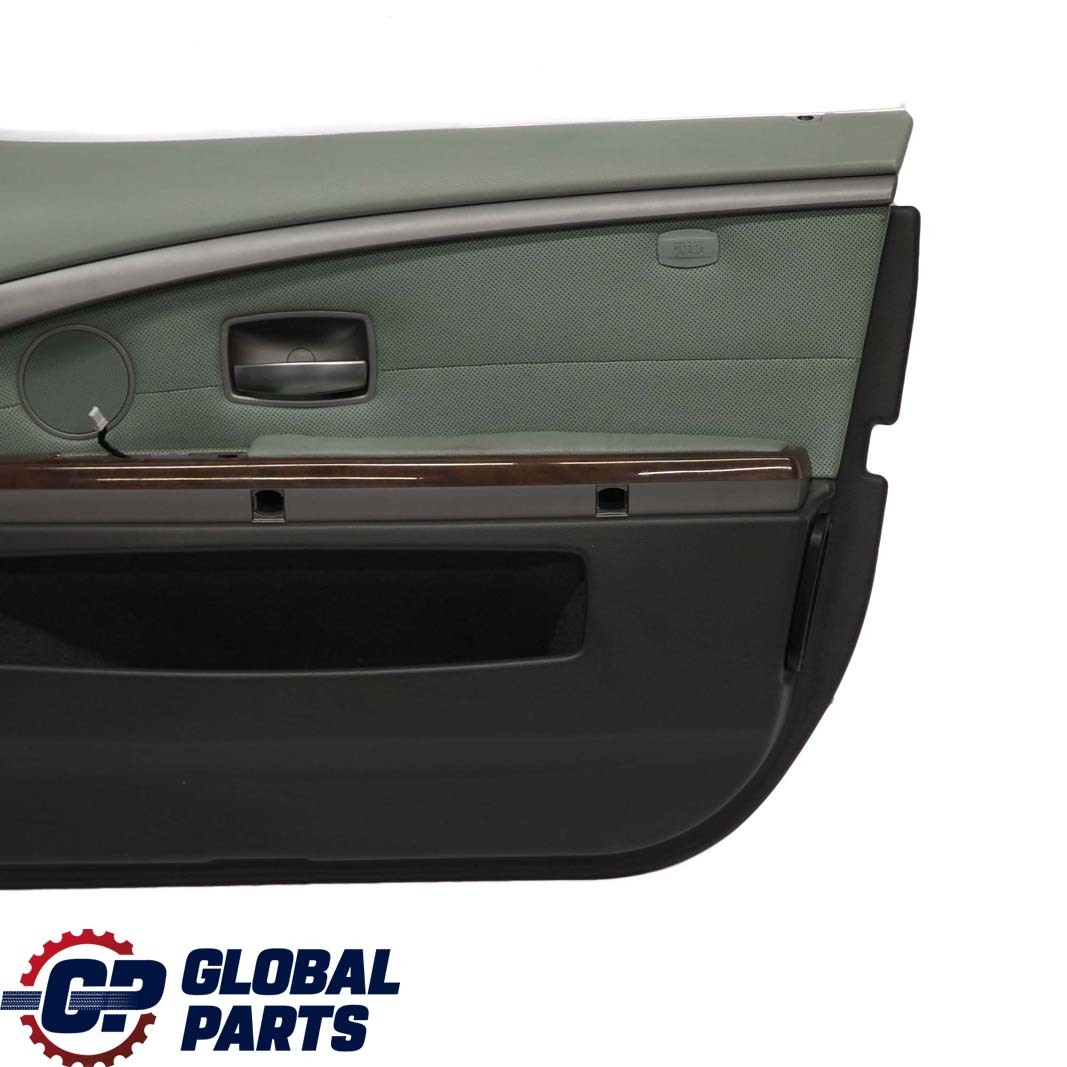 BMW 7 Series E65 E66 Front Right O/S Door Card Leather Nasca Green Lining Trim