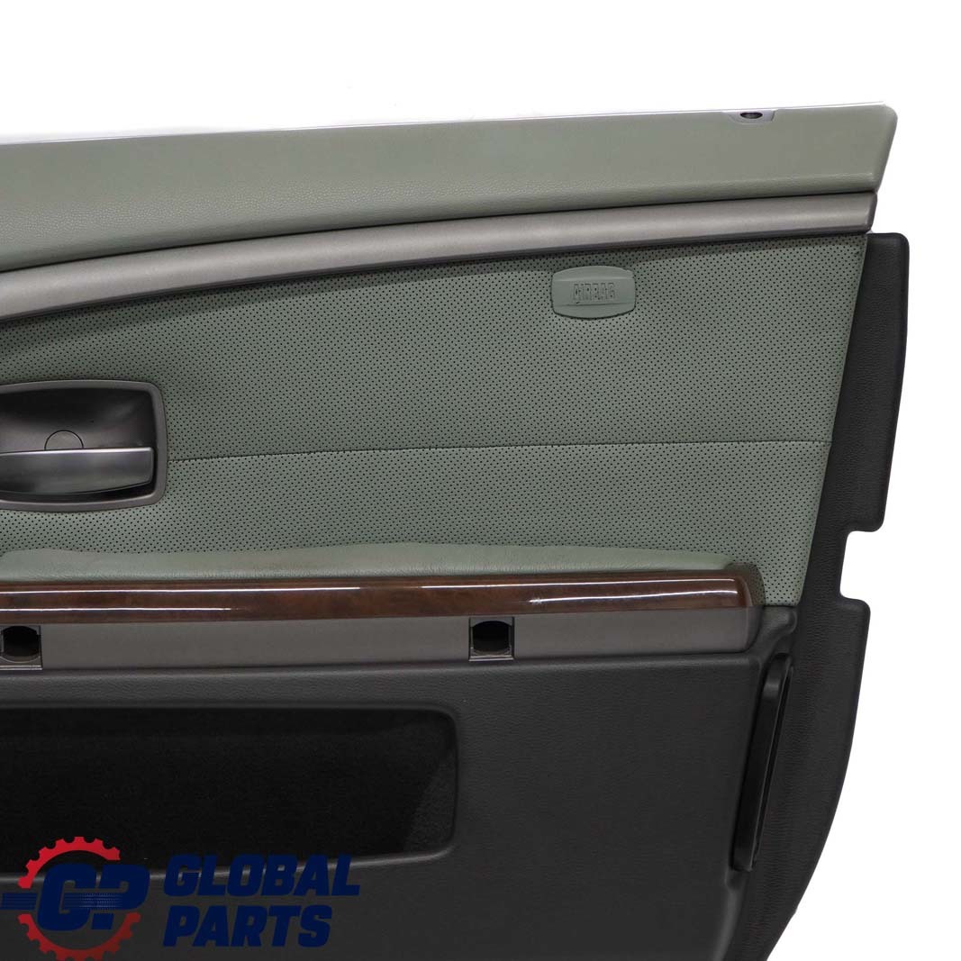 BMW 7 Series E65 E66 Front Right O/S Door Card Leather Nasca Green Lining Trim