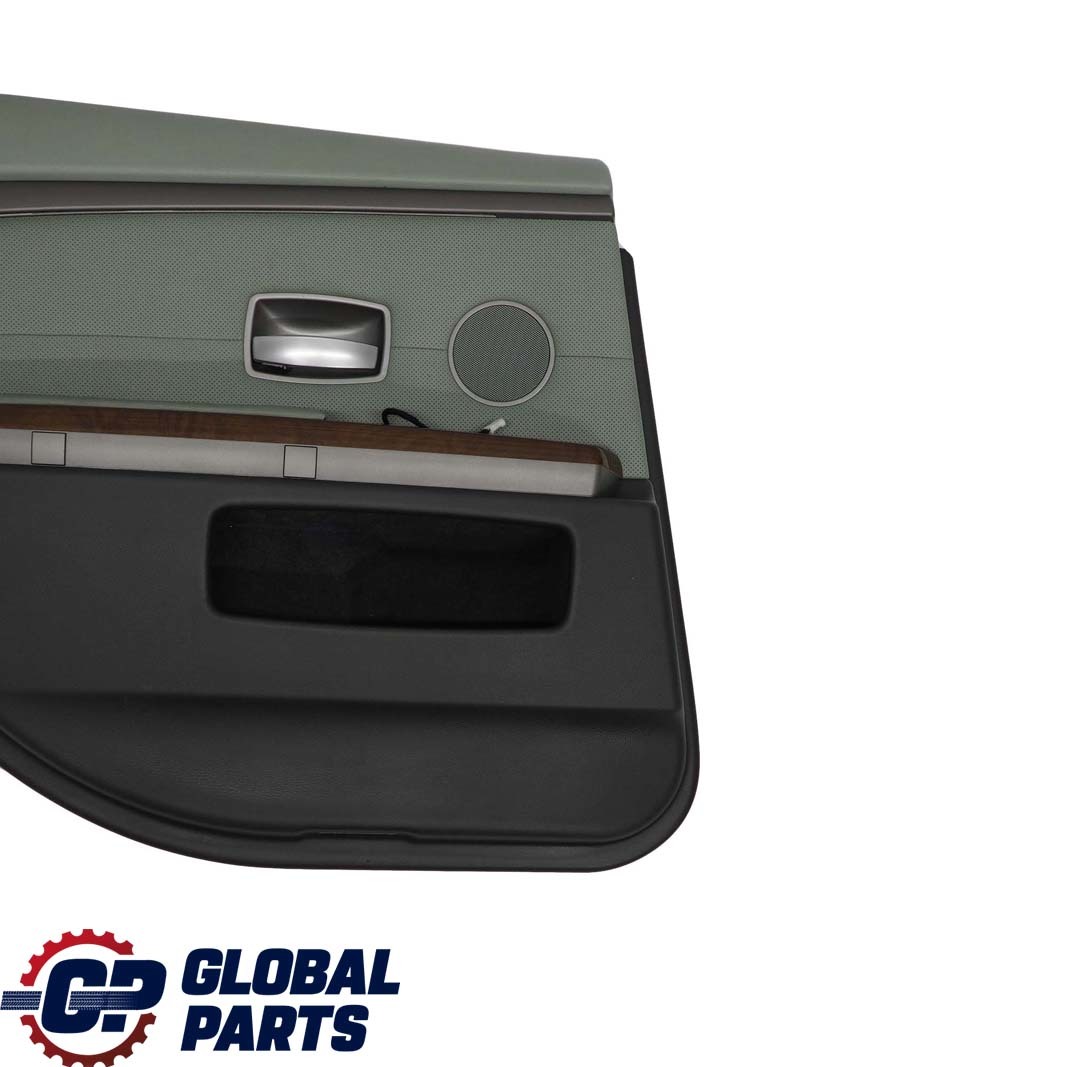 BMW 7 Series E65 Rear Left N/S Door Card Leather Nasca Green Lining Trim