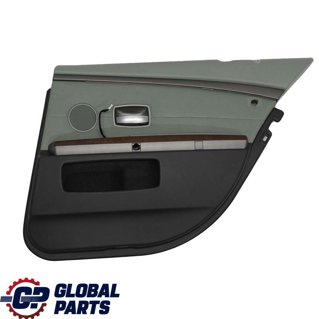 BMW 7 Series E65 Rear Right O/S Door Card Leather Nasca Green Lining Trim