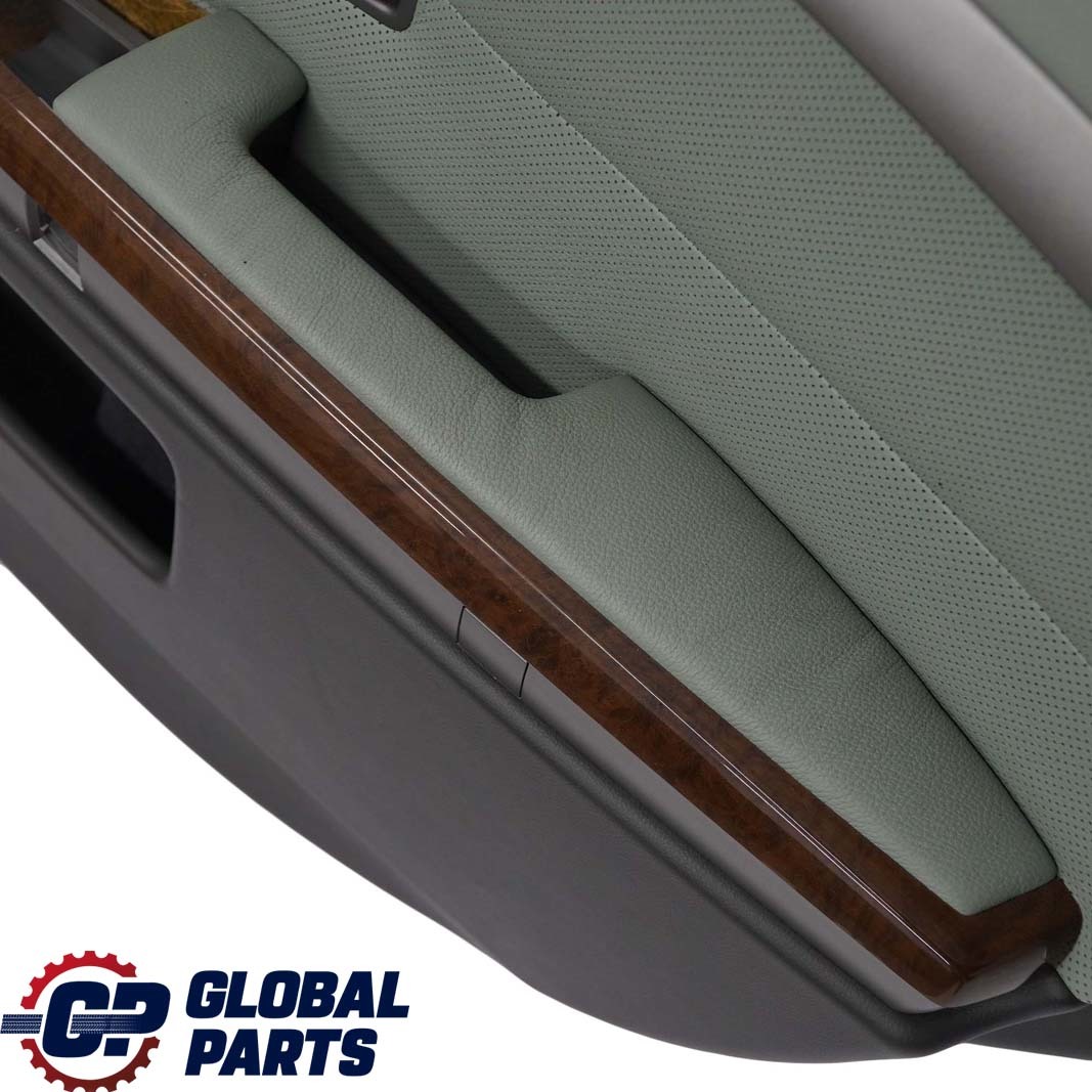 BMW 7 Series E65 Rear Right O/S Door Card Leather Nasca Green Lining Trim