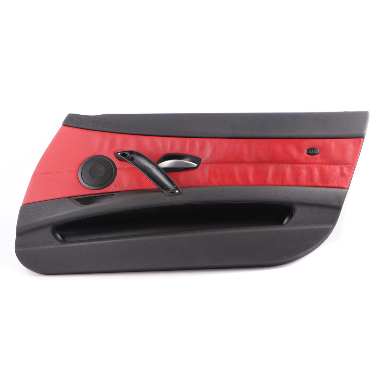 BMW Z4 E85 Door Card Front Right O/S Trim Panel Covering Leather Black Red