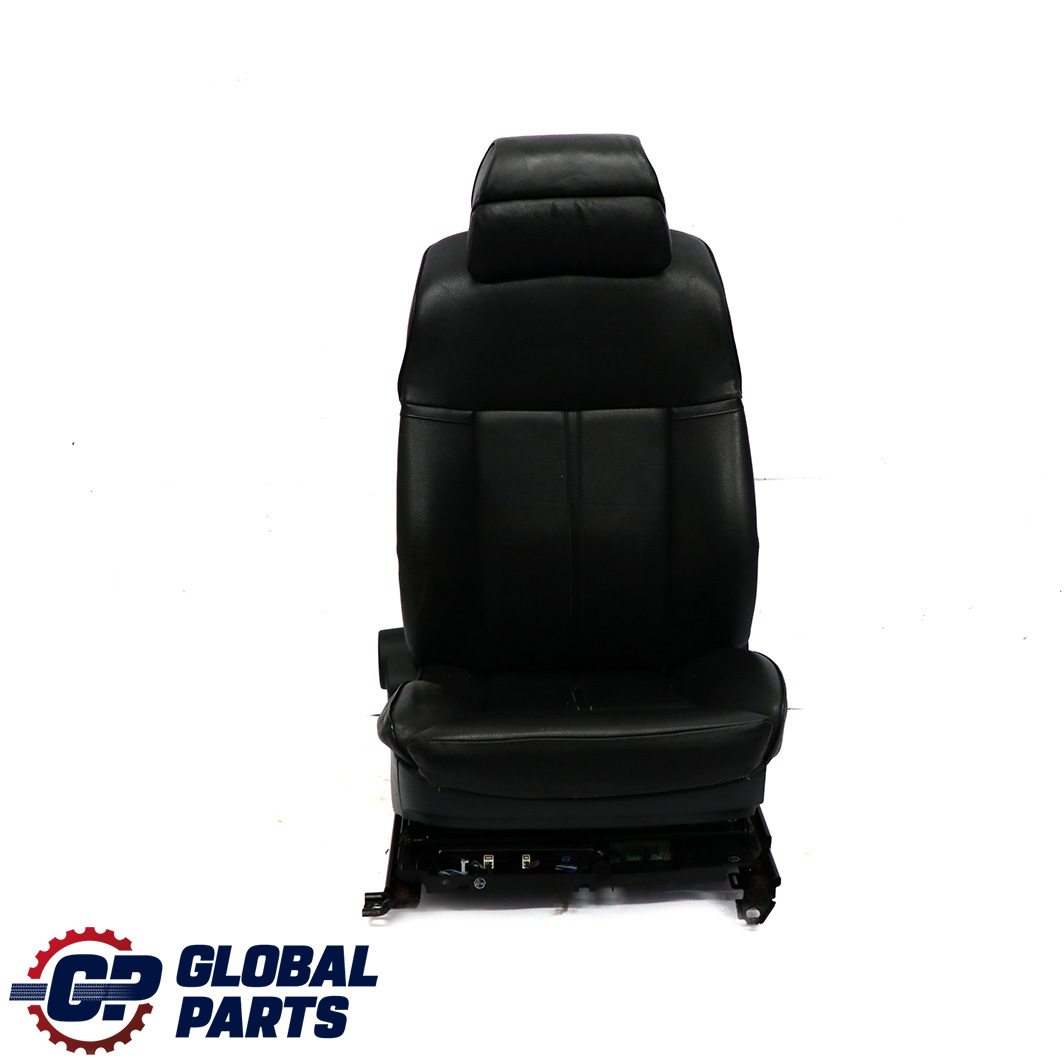 BMW 7 Series E65 E66 Heated Black Leather Front Right O/S Climate Comfort Seat