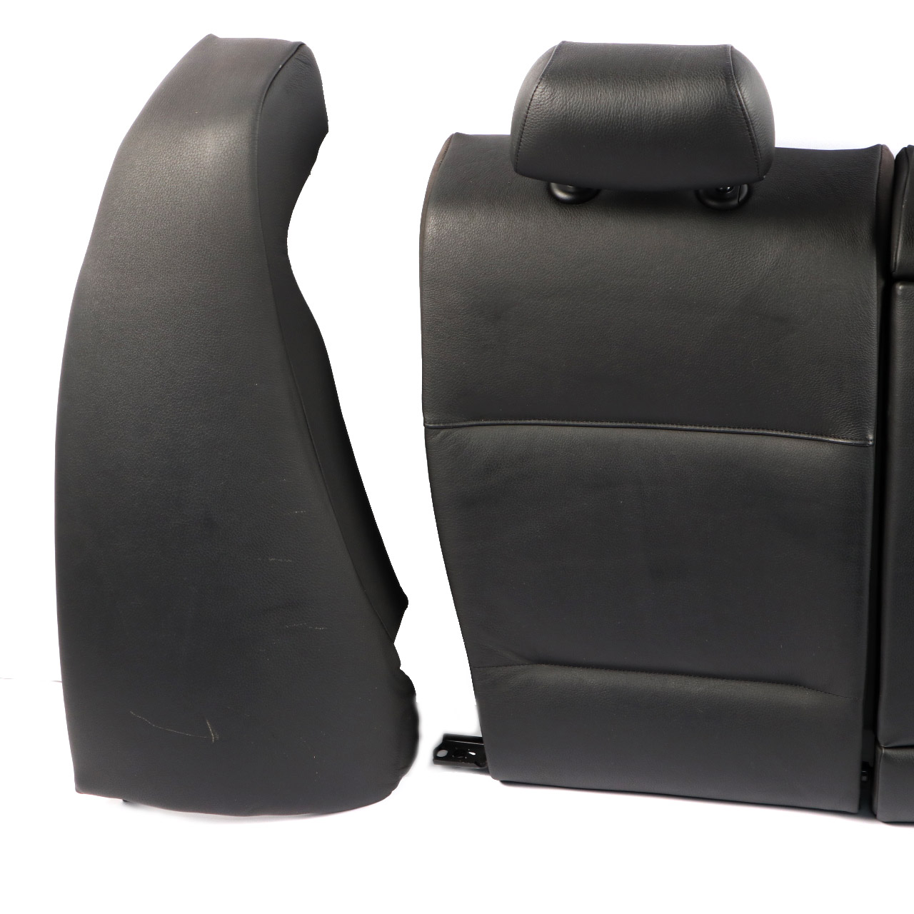 Rear Seats BMW E90 Saloon Black Leather Couch Base Bench Backrest Left Right Set