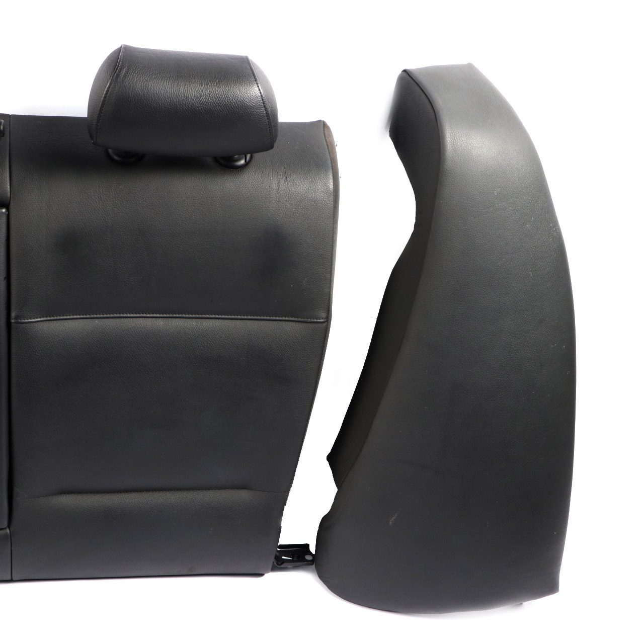 Rear Seats BMW E90 Saloon Black Leather Couch Base Bench Backrest Left Right Set