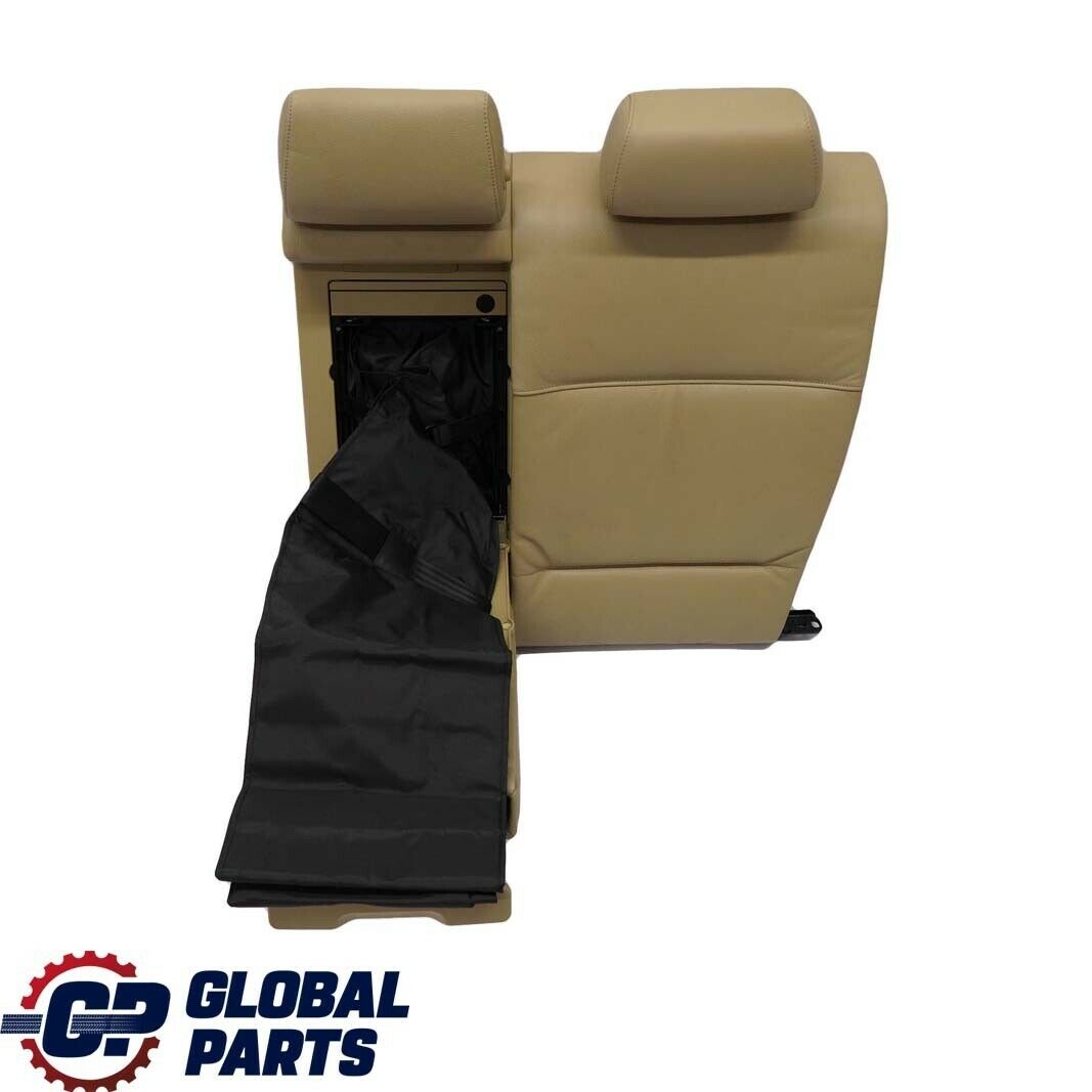 BMW 3 Series E90 Rear Left N/S Seat Cover Backrest Leather Beige Ski Bag