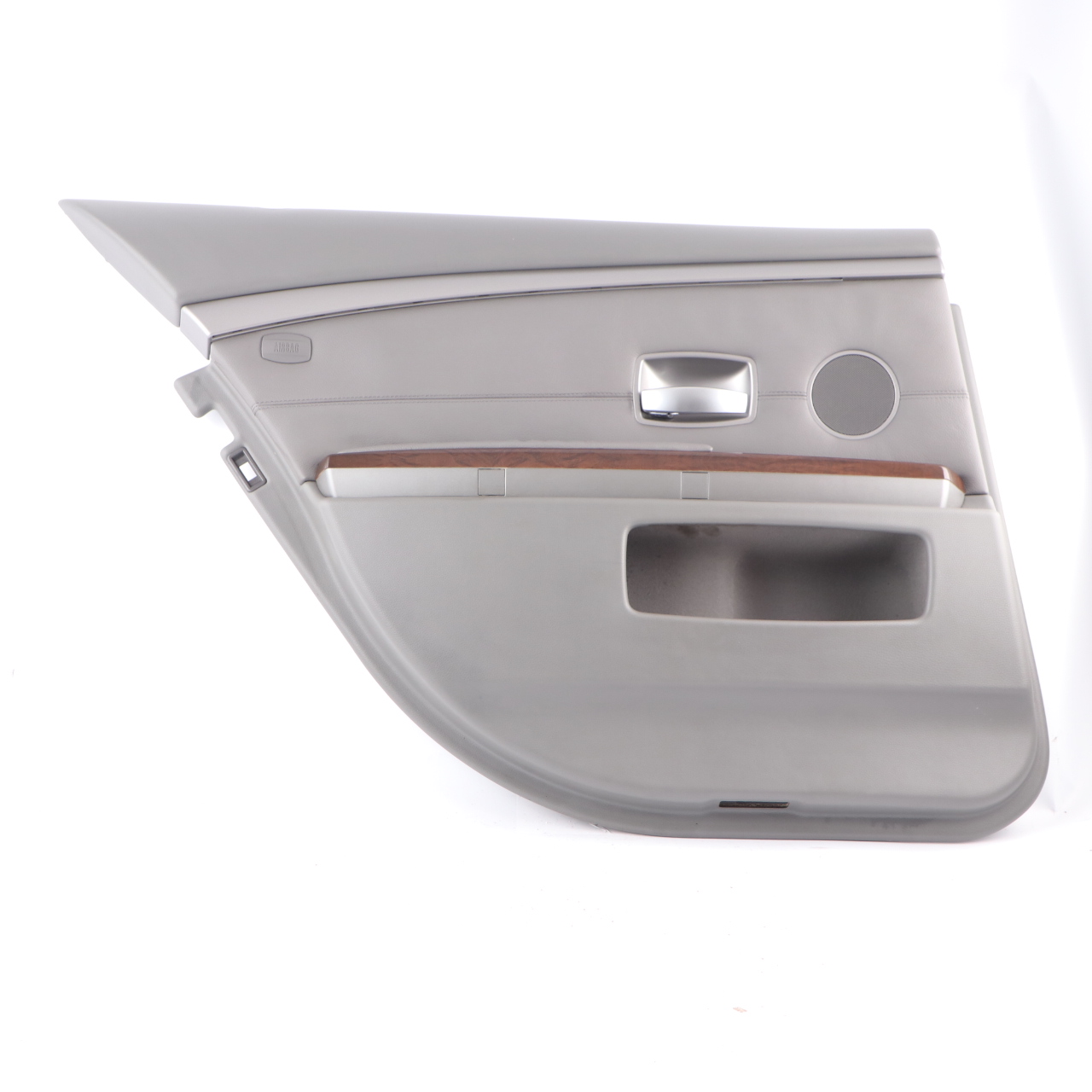 BMW E65 Door Card Rear Left N/S Interior Trim Panel Leather Nasca Flanell Grey