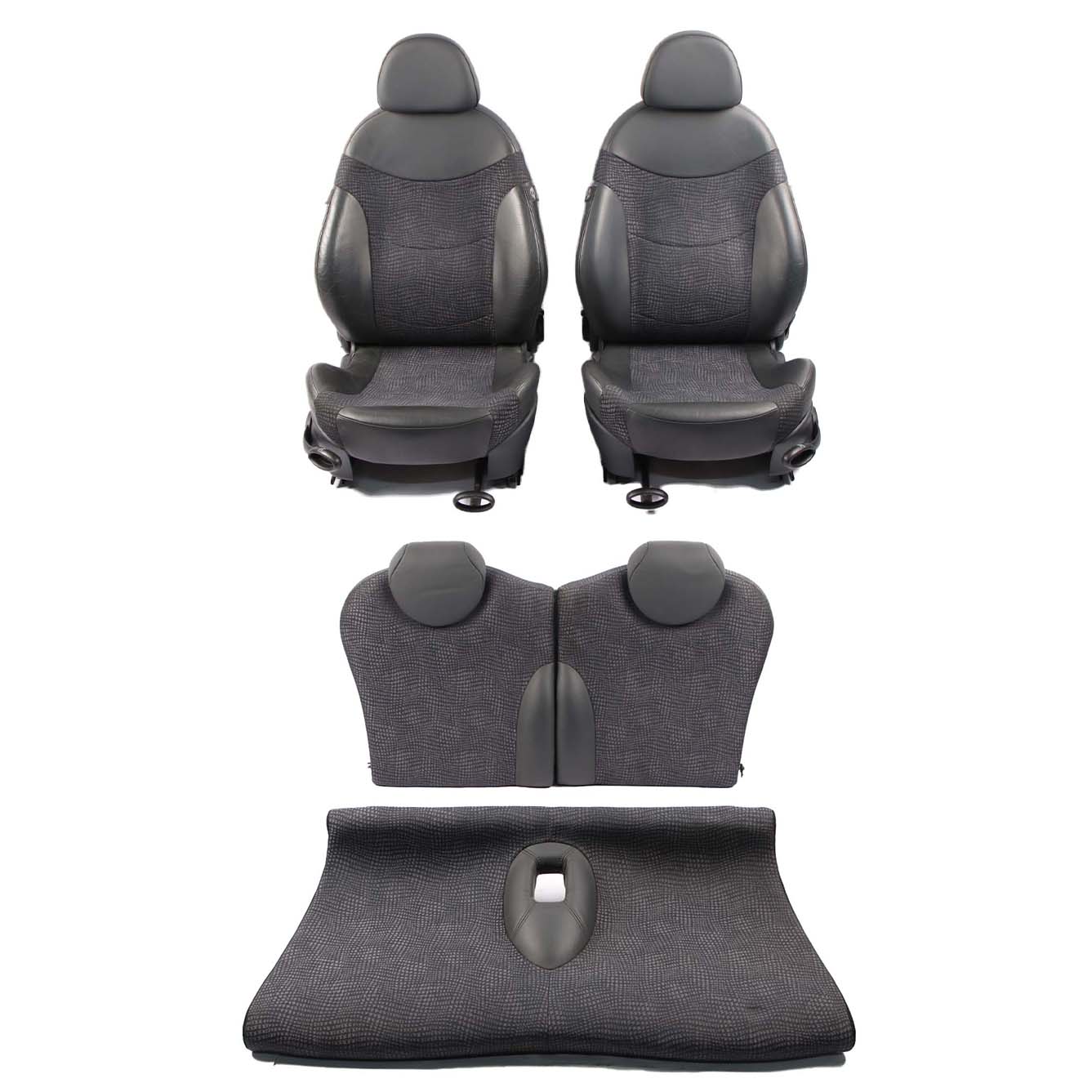 Seats Mini Cooper R50 Seat Sport Fabric / Leather Kaleido Interior Front Rear