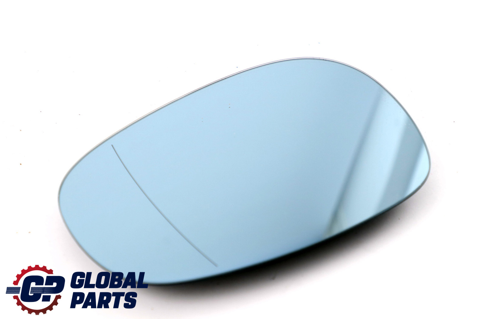 BMW 3 Series E90 E91 LCI Left N/S Wing Mirror Glass Heated Wide Angle Blue