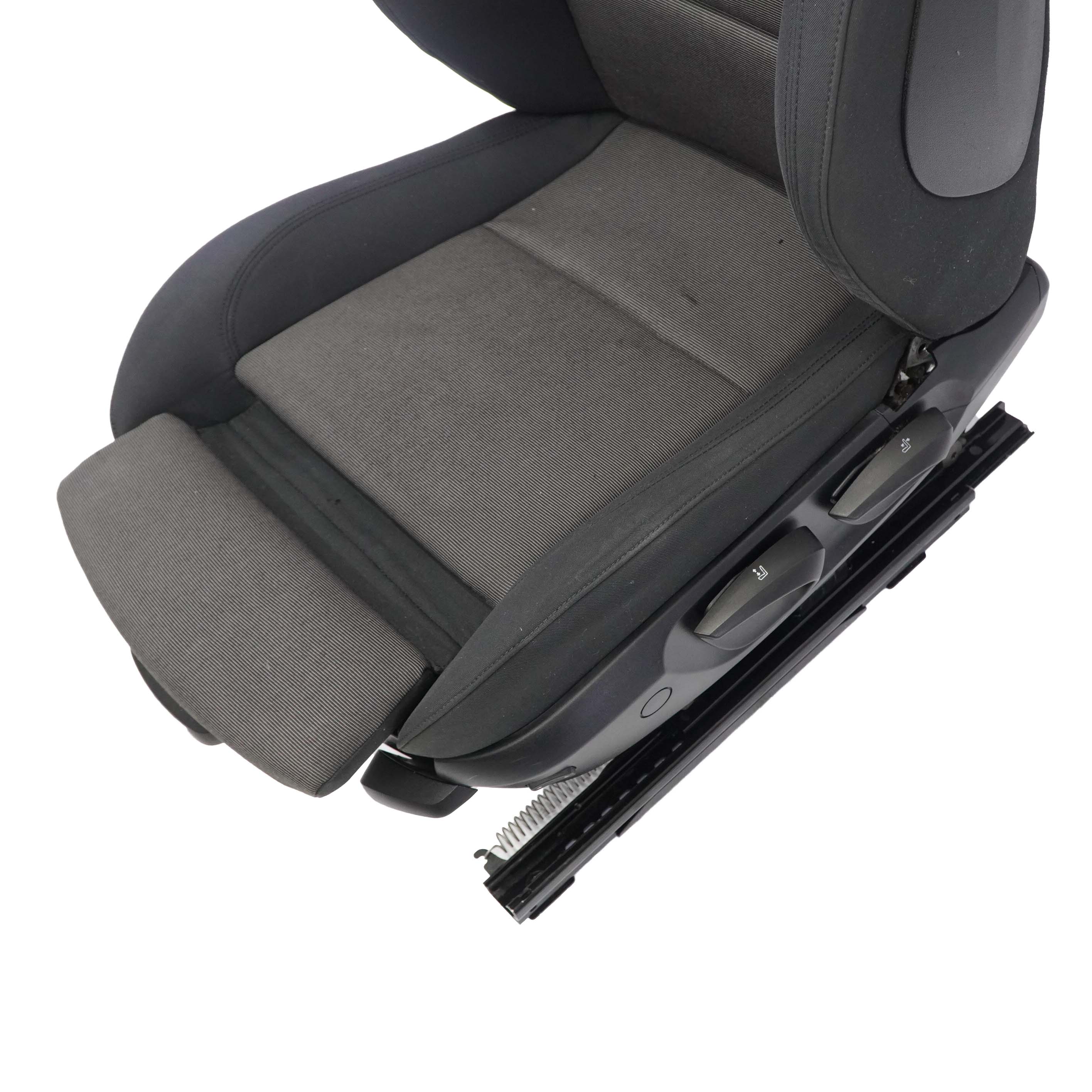 BMW 1 Series E87 Sport Cloth Moire / Anthracite Interior Front Left N/S Seat 