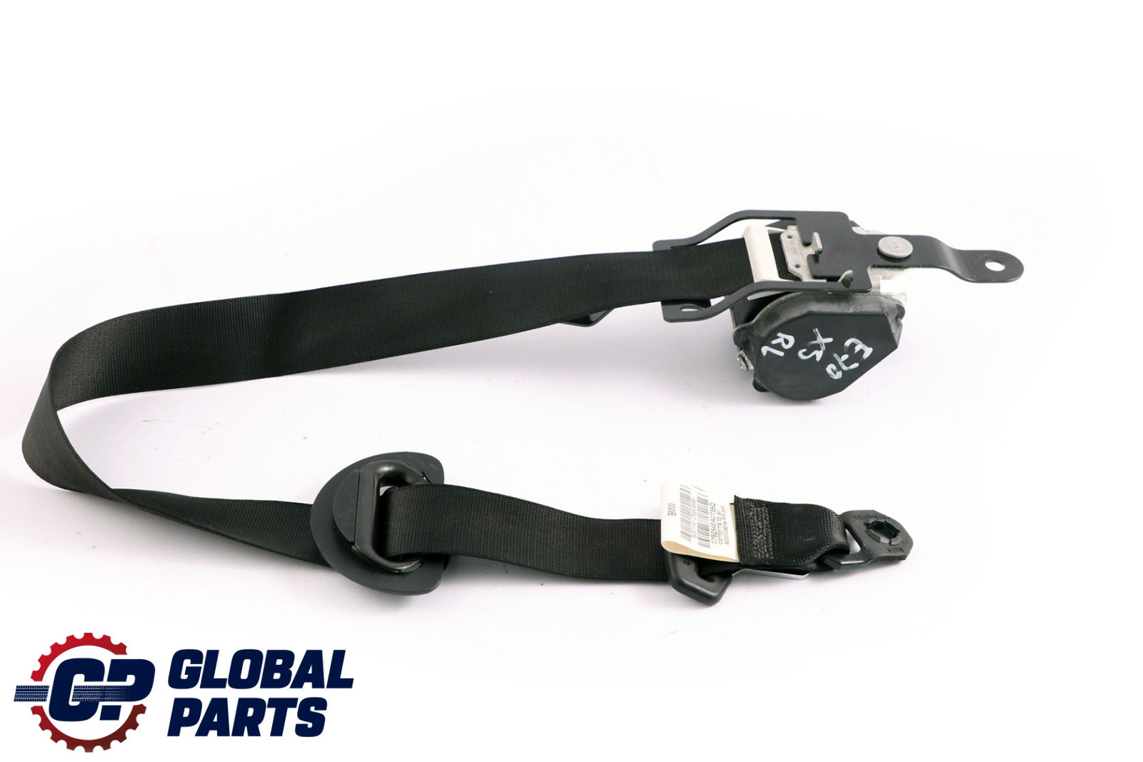 BMW X5 Series E70 Rear Left N/S Seat Upper Belt Schwarz Black 7161059