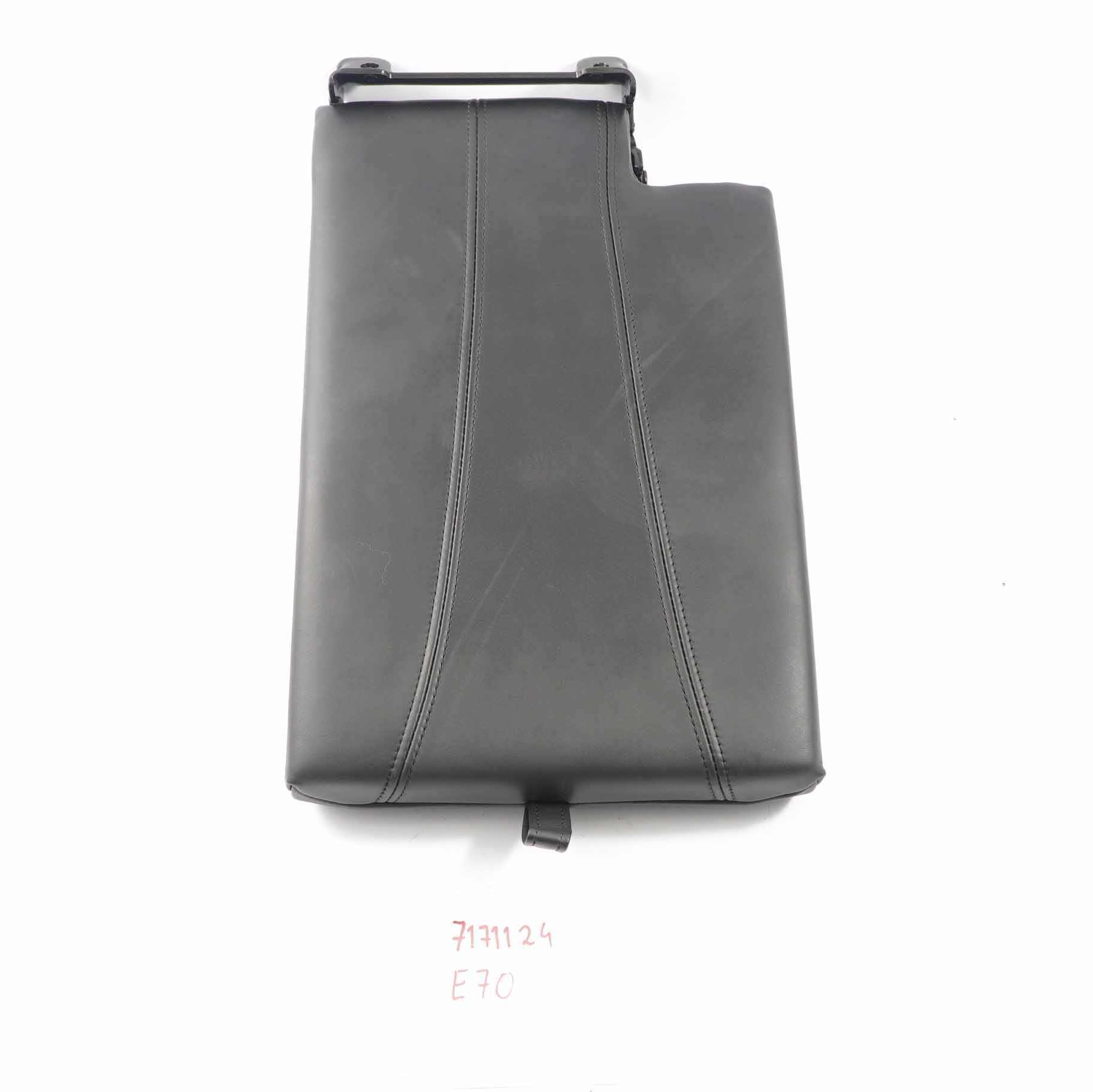 BMW X5 E70 Rear Seat Left N/S Arm Rest Cover Black Leather Nappa For 7 Seats