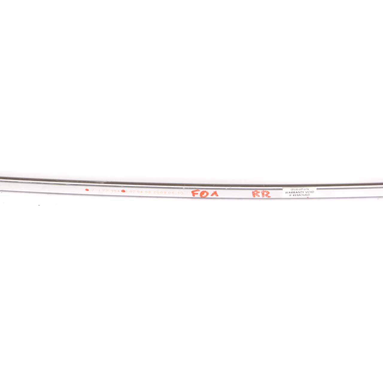 BMW F01 Window Frame Finisher Rear Right O/S Top Door Strip Silver 7177954