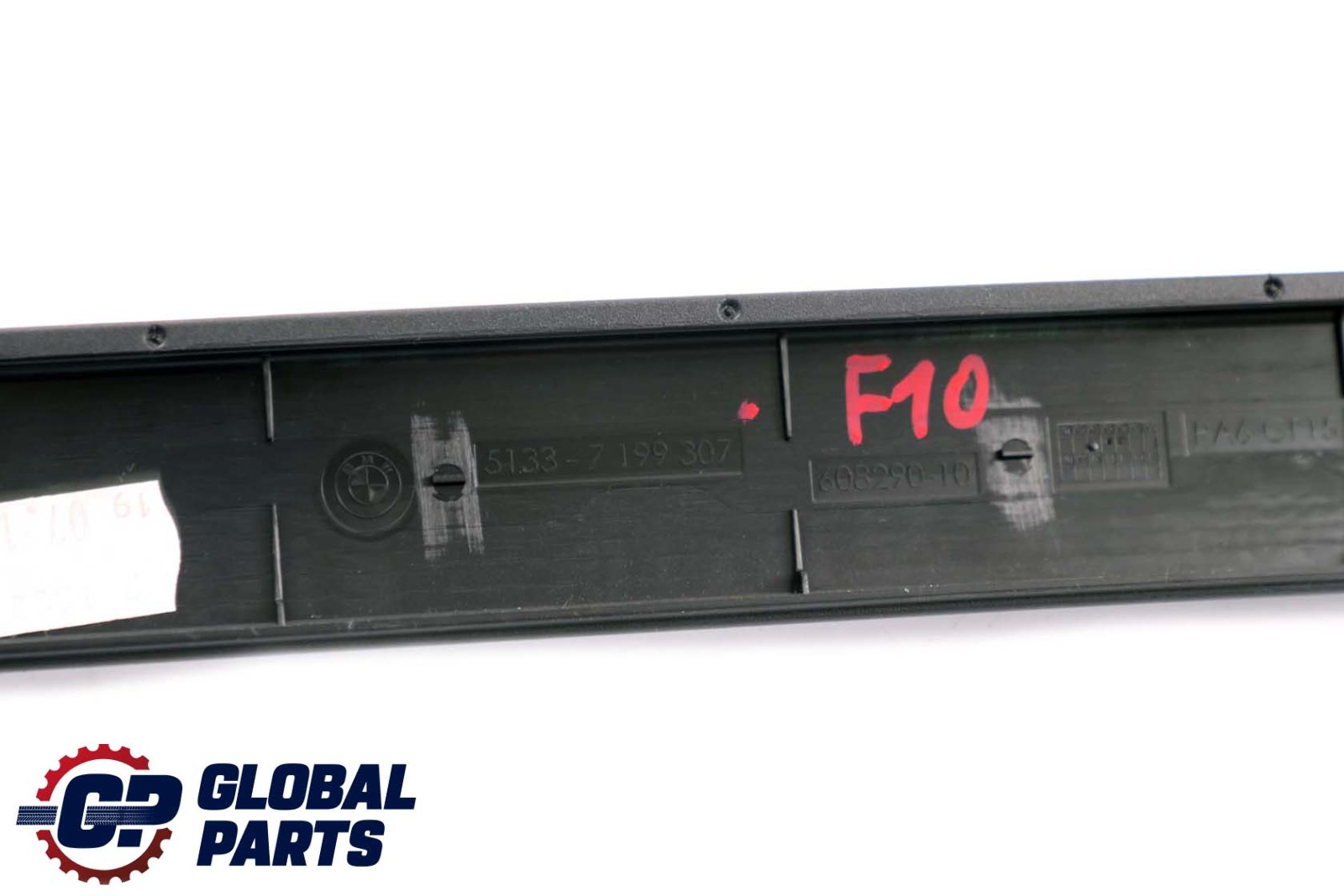 BMW 5 Series F10 F10N Rear Left N/S Window Guide Web Cover Trim Black 7199307