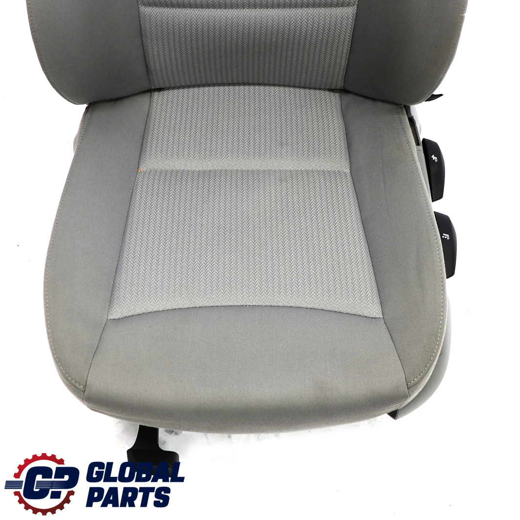 BMW E90 E91 LCI Cloth Fabric Vertex Interior Front Left N/S Seat Grey Lumbar